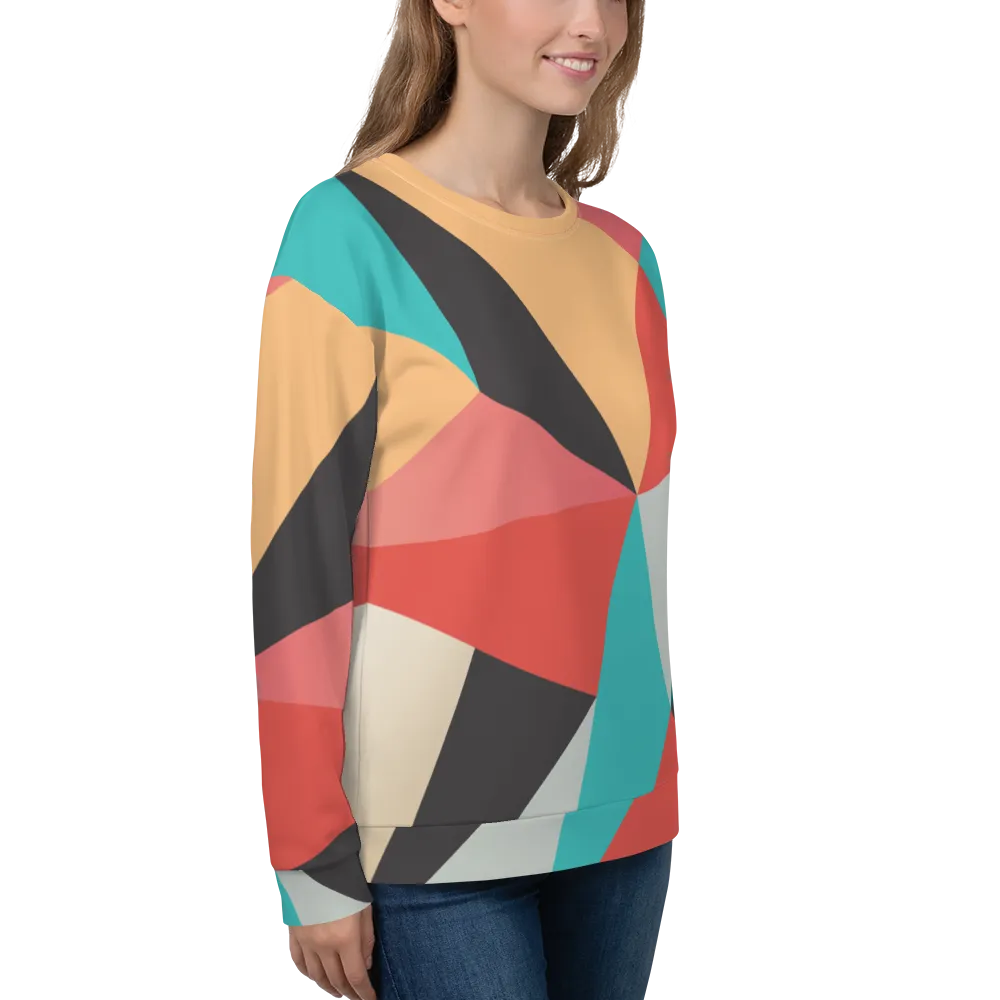 Abstract Geometrical Pattern Unisex Sweatshirt