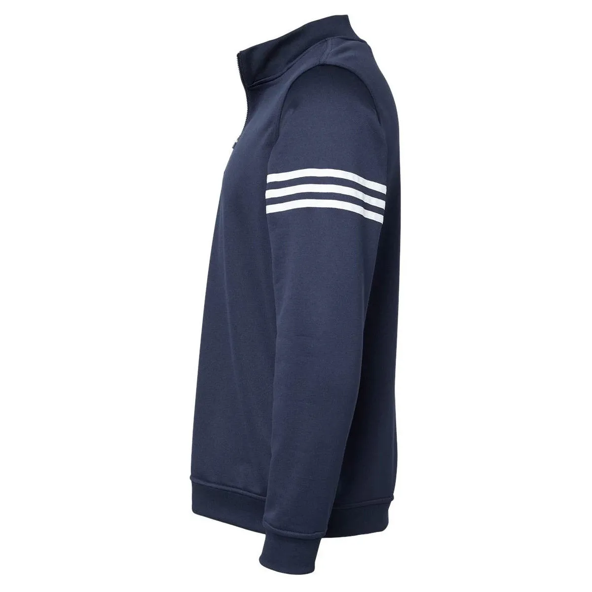 adidas Men's 3-Stripes French Terry Quarter-Zip Pullover