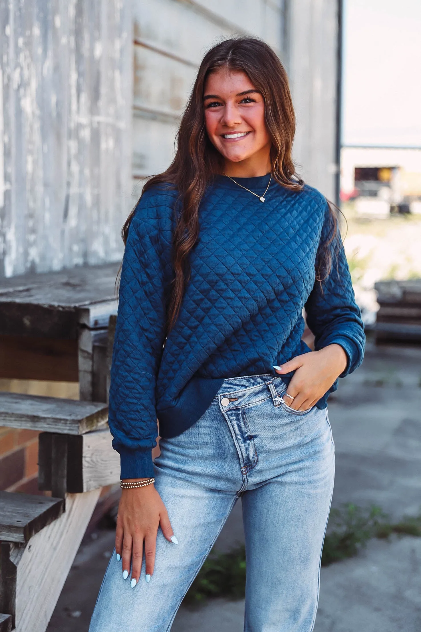 Ally Pullover-Teal