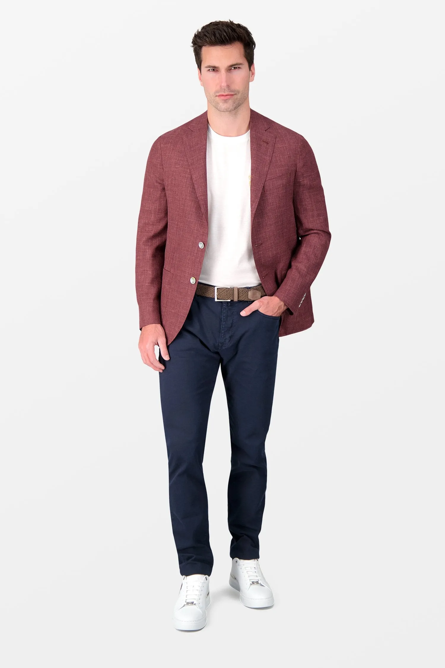 Barba Napoli Burgundy Jimmy Blazer