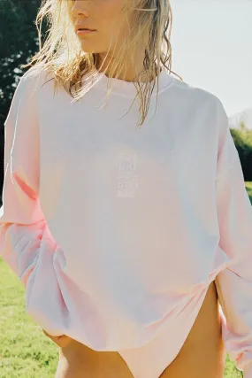 Bennie Oversized Crewneck Sweatshirt - Love Pink