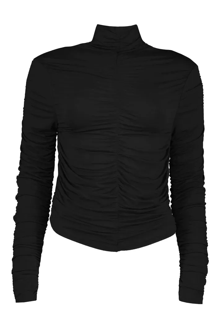 Bishop Young Simone Ruched Turtleneck