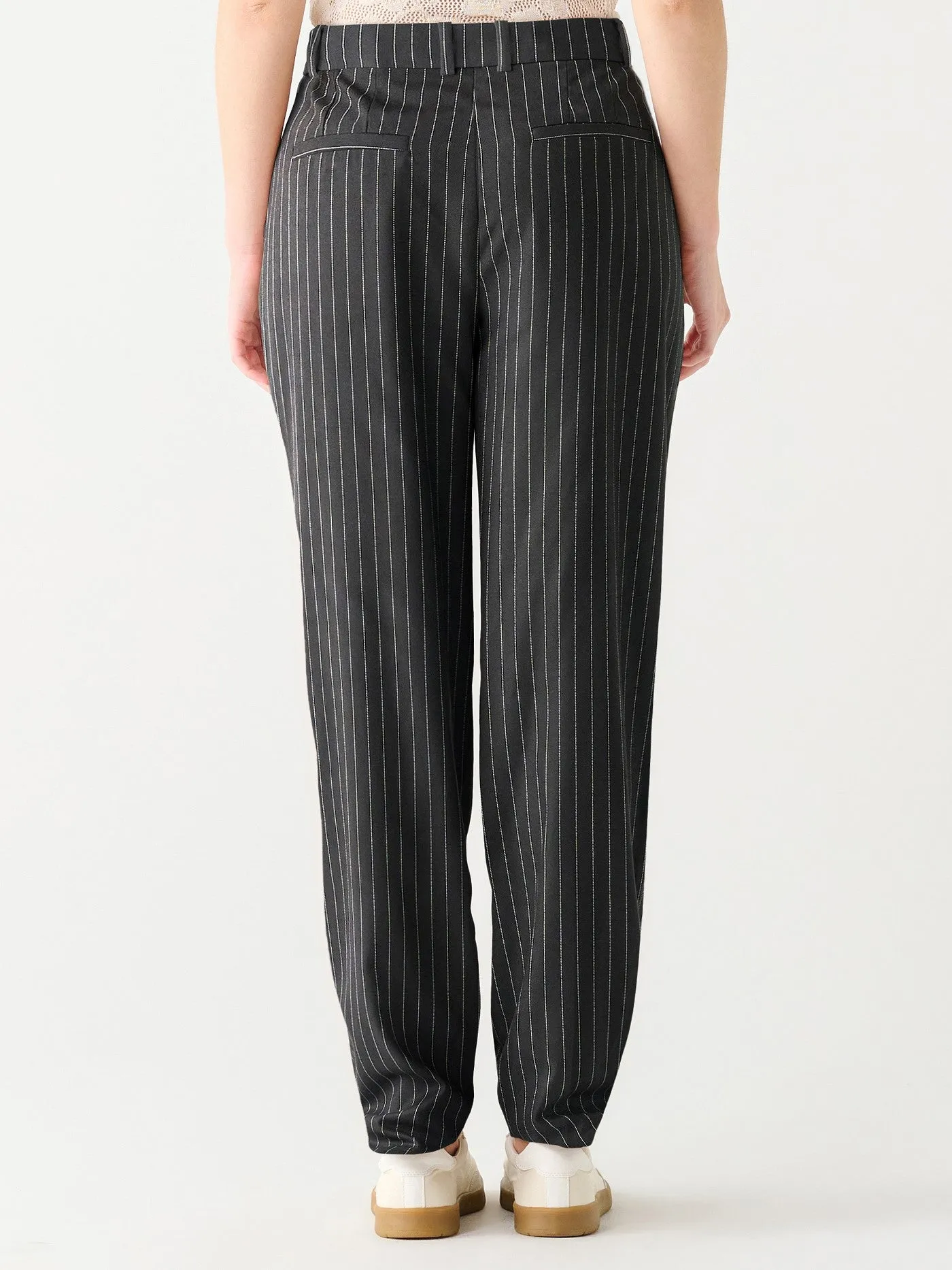 BLACK TAPE Straight Leg Pinstripe Trouser