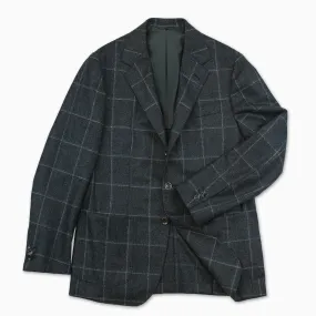 Blasi blazer solid flannel check (Dark Grey)