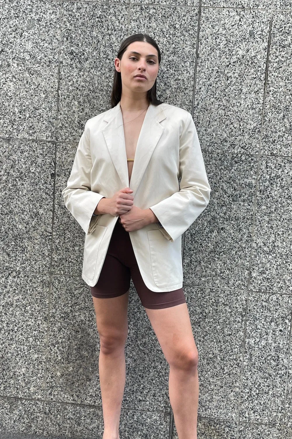 Boxy Blazer | Natural