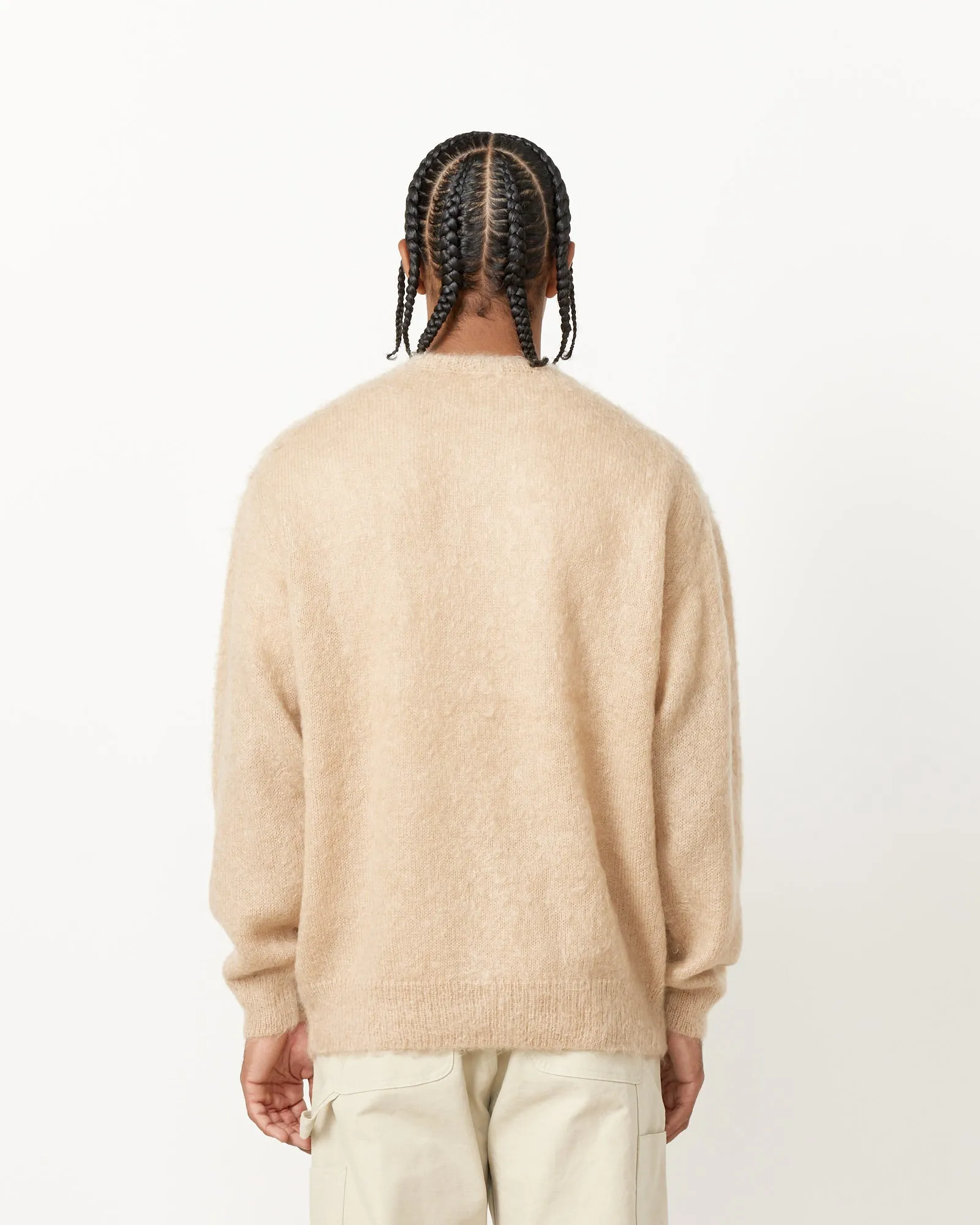 Brushed Mohair Knit Pullover