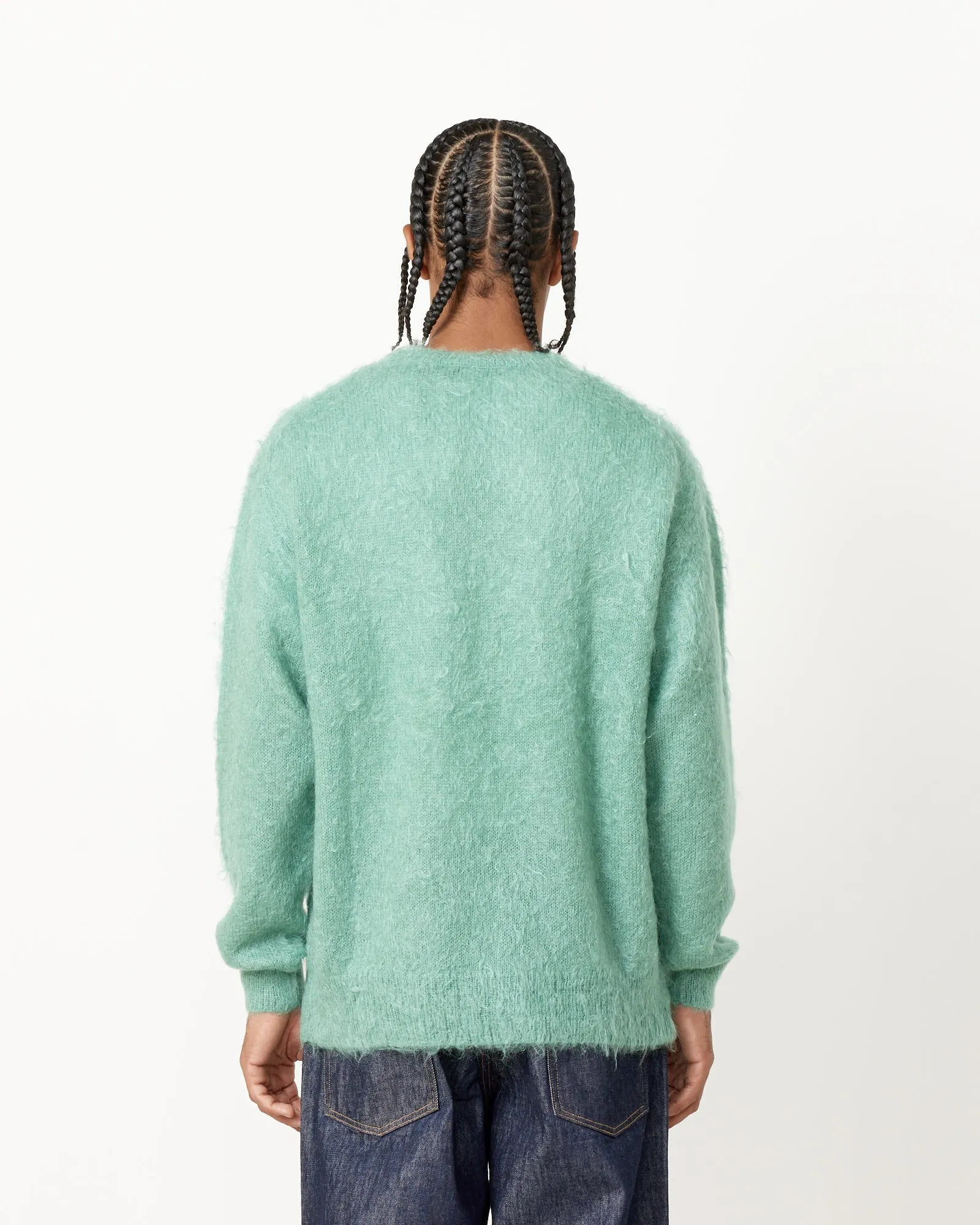 Brushed Mohair Knit Pullover