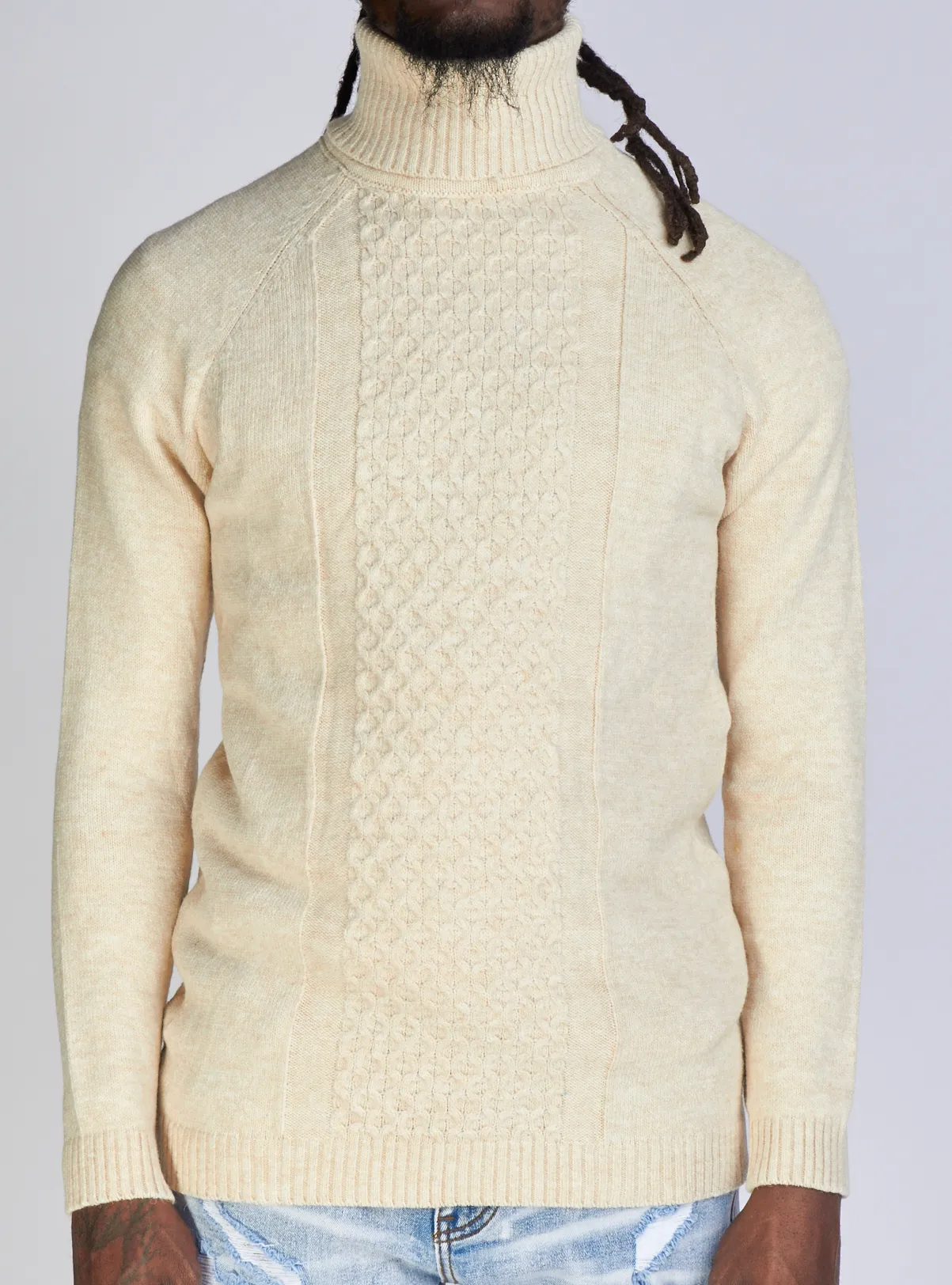 Buyer's Choice Sweater - Turtleneck Knit - Cream - T3765