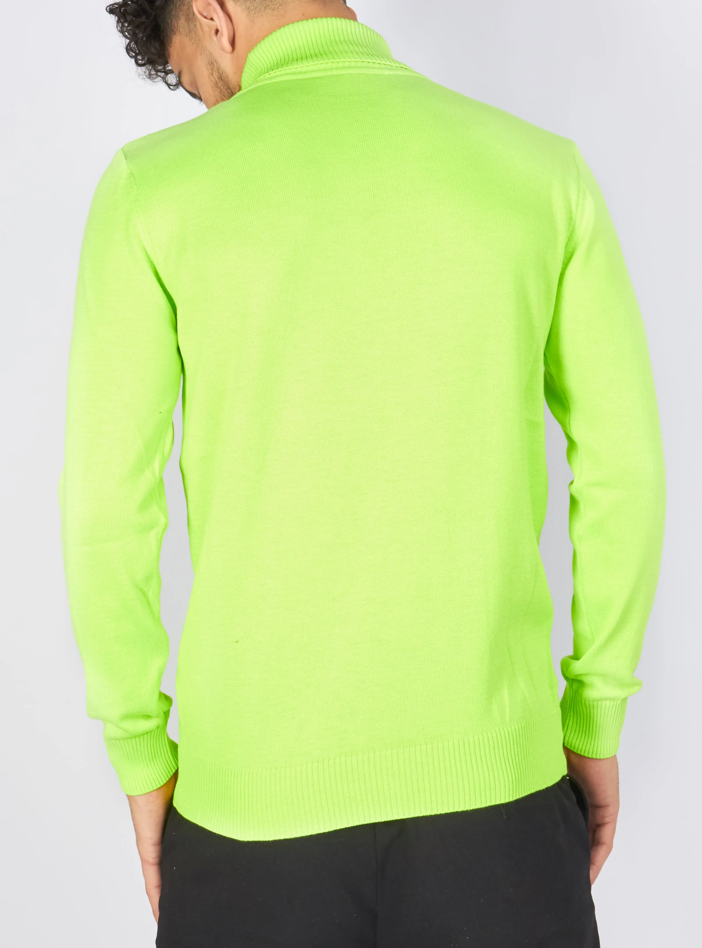 Buyer's Choice Sweater - Turtleneck Knit - Lime - T3409