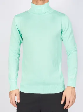 Buyer's Choice Sweater - Turtleneck Knit - Mint - T3409