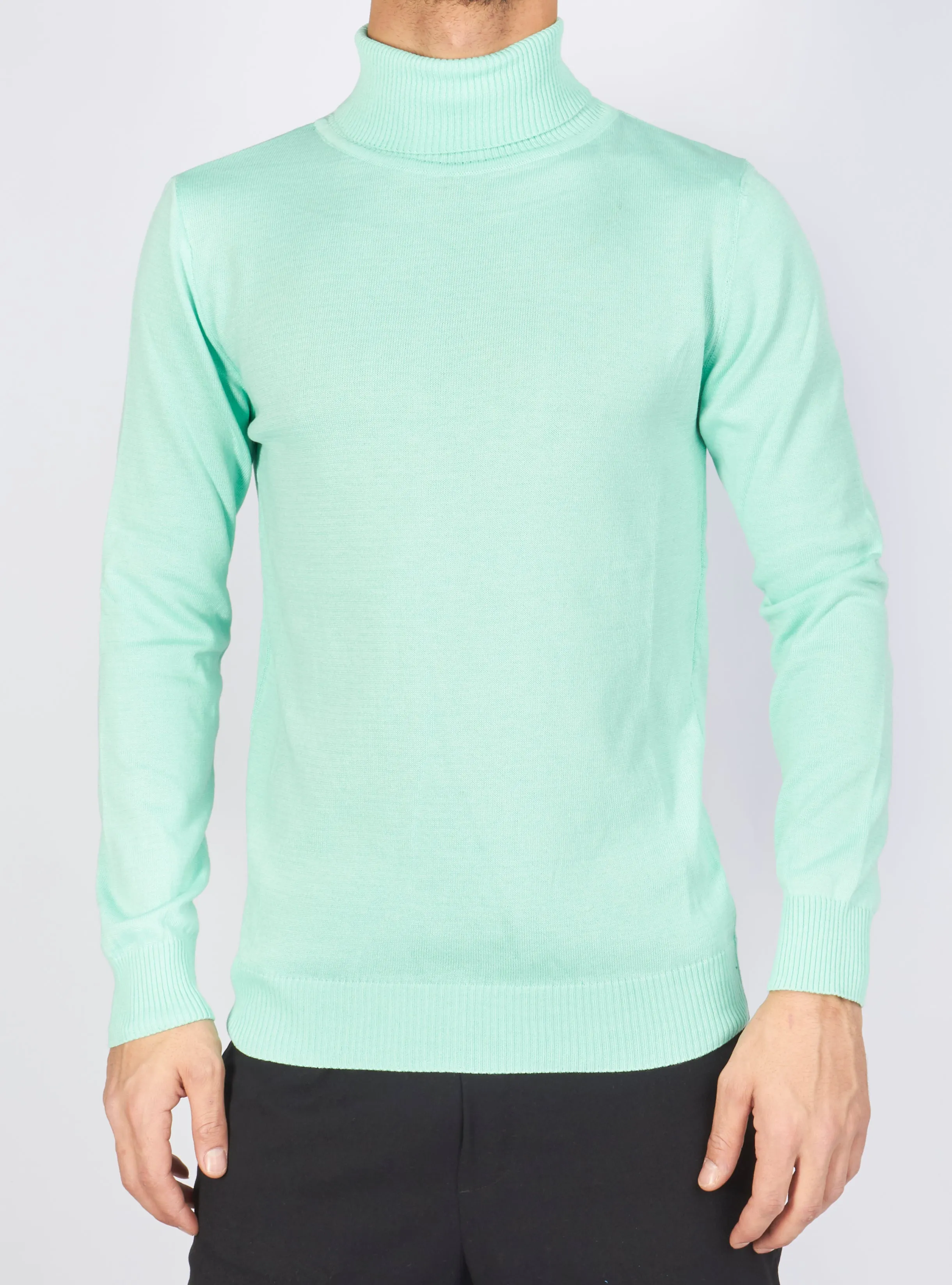 Buyer's Choice Sweater - Turtleneck Knit - Mint - T3409