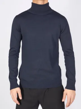 Buyer's Choice Sweater - Turtleneck Knit - Navy - T3409