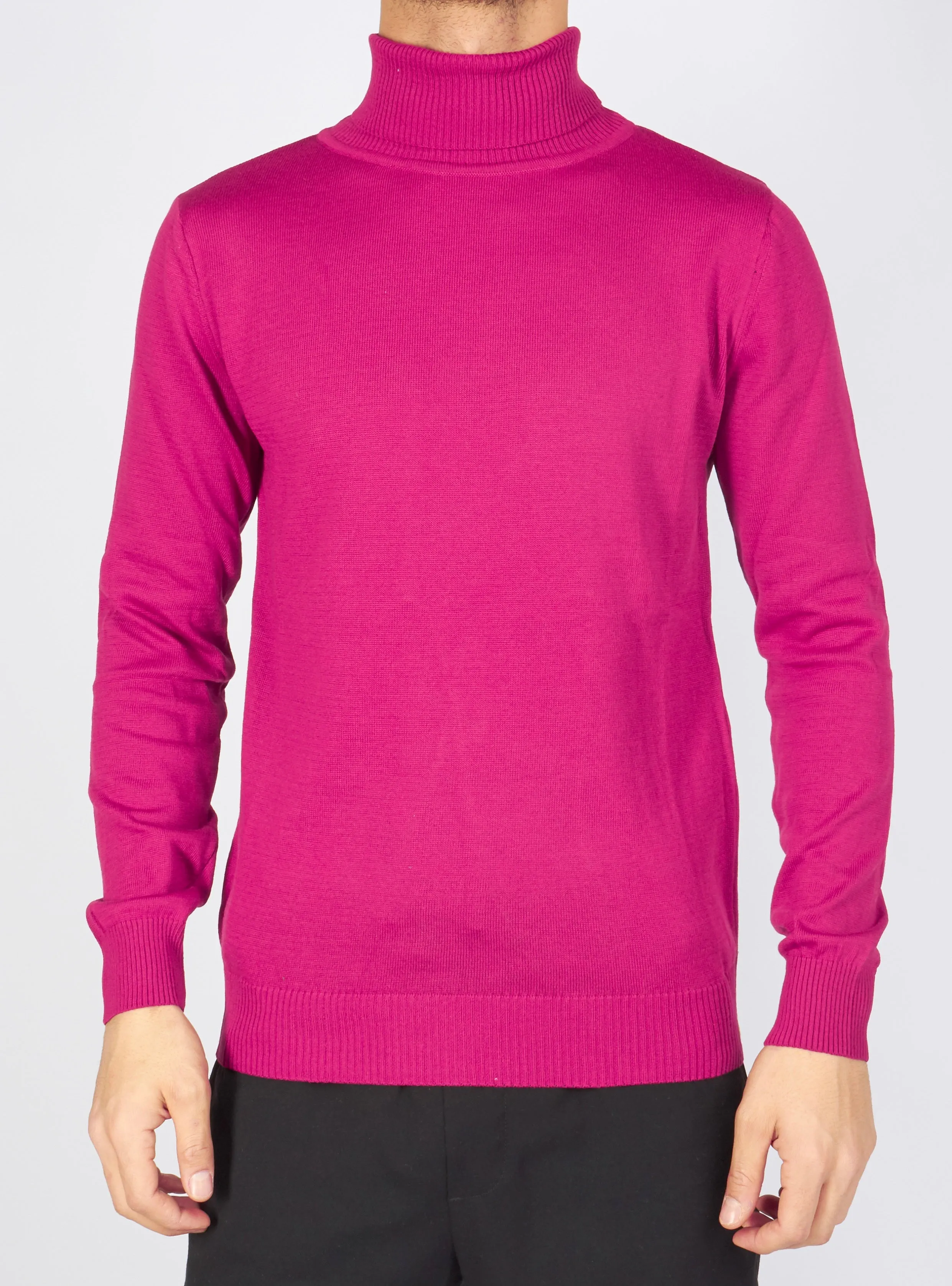 Buyer's Choice Sweater - Turtleneck Knit - Pink - T3409