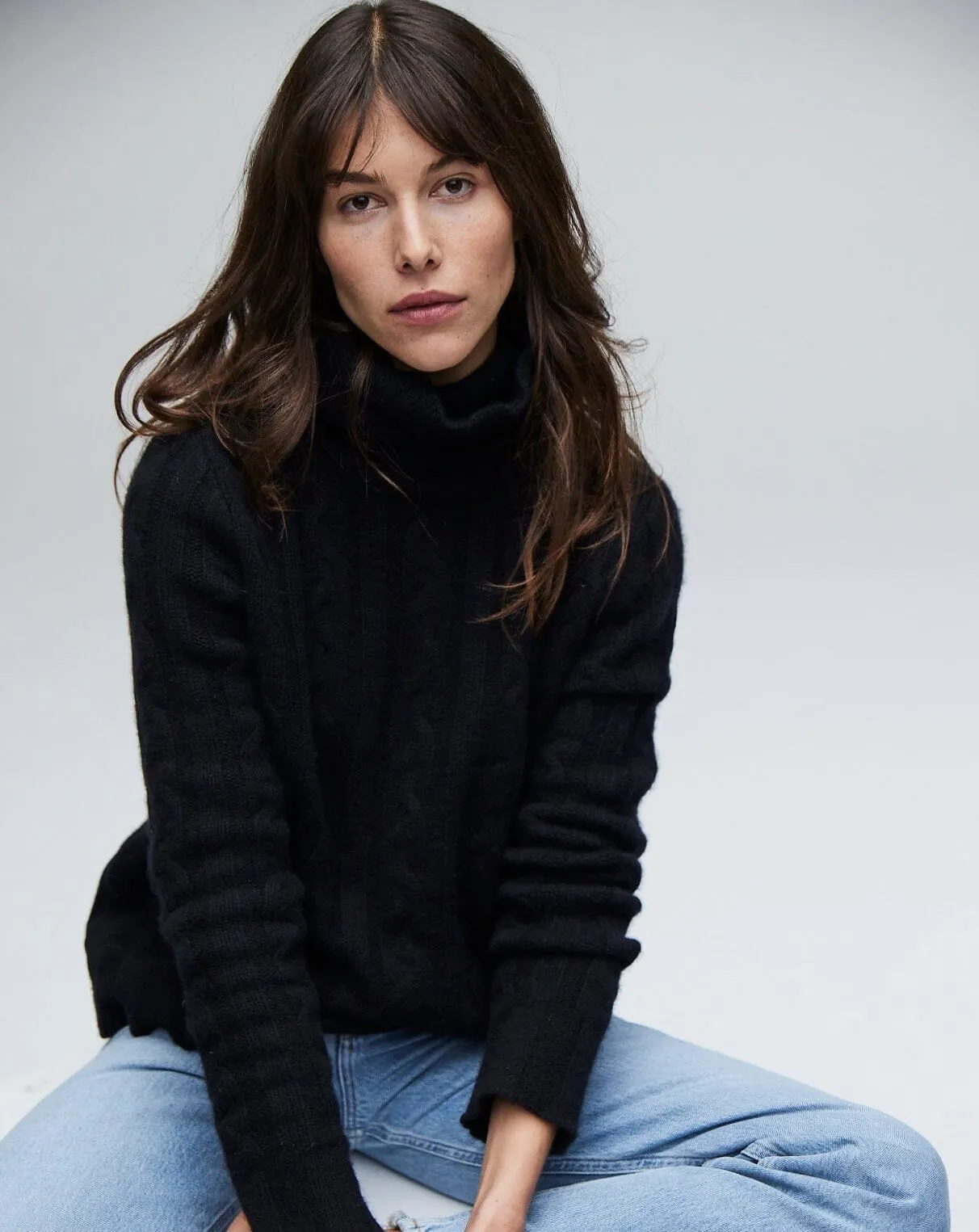 Cashmere Turtle Neck Black