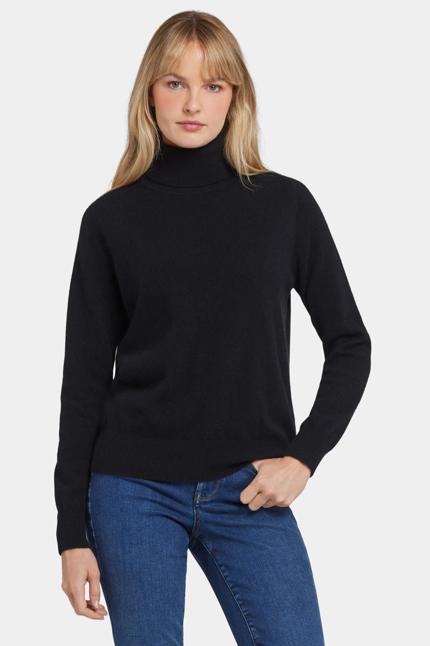 Cashmere Turtleneck Sweater - Black