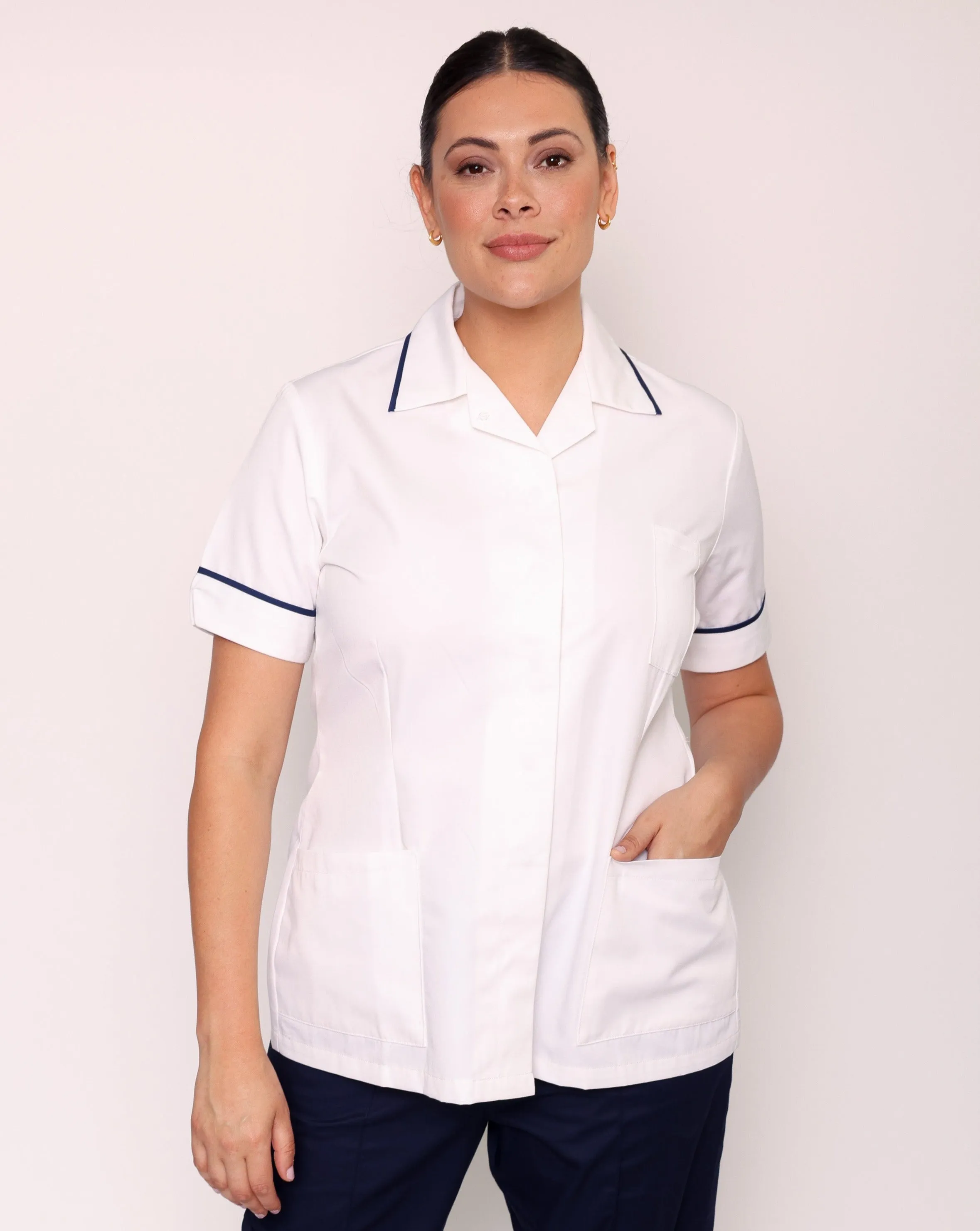 Claira Revere Collar Healthcare Tunic