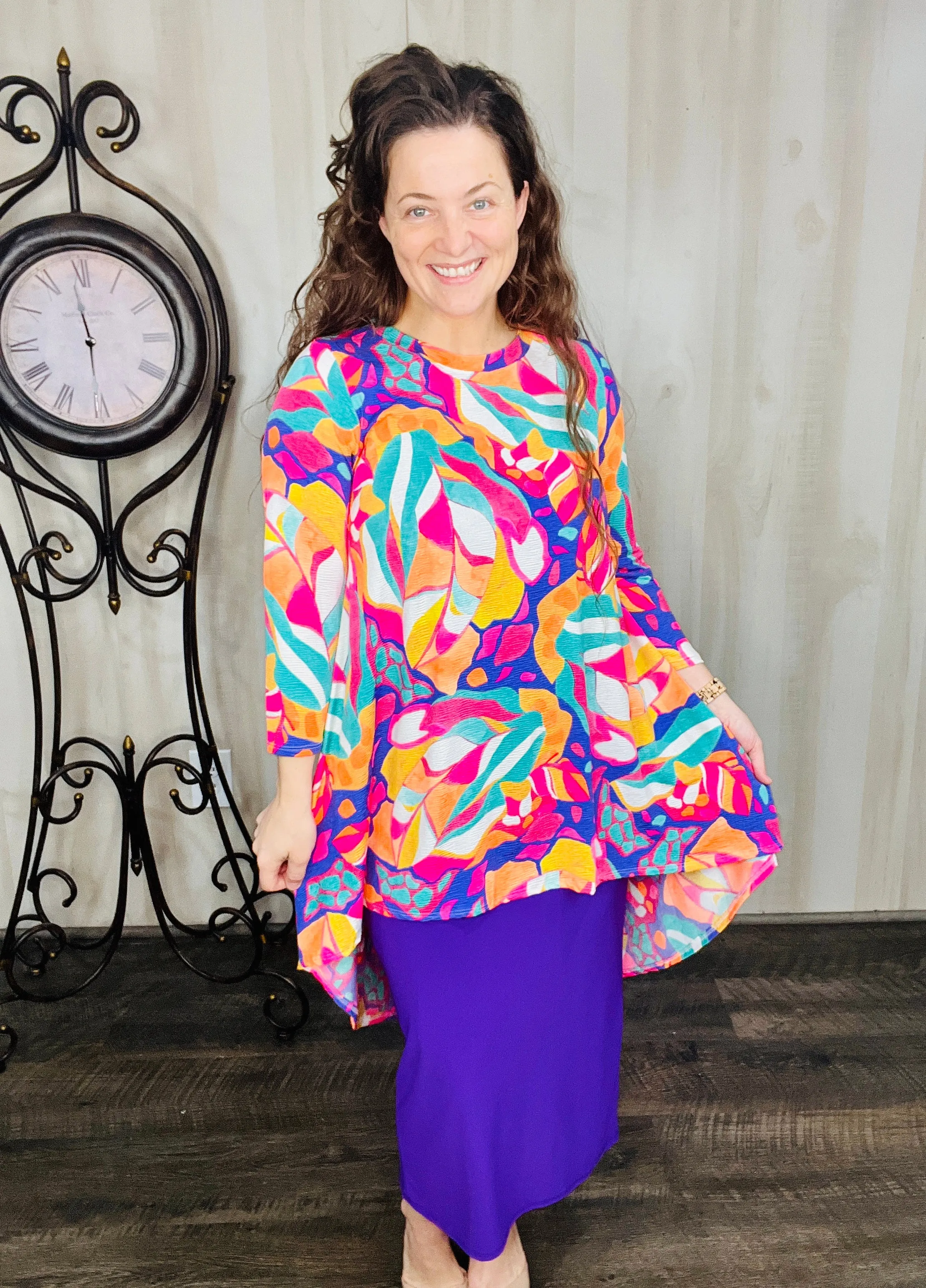 Colorful Leaf Tunic