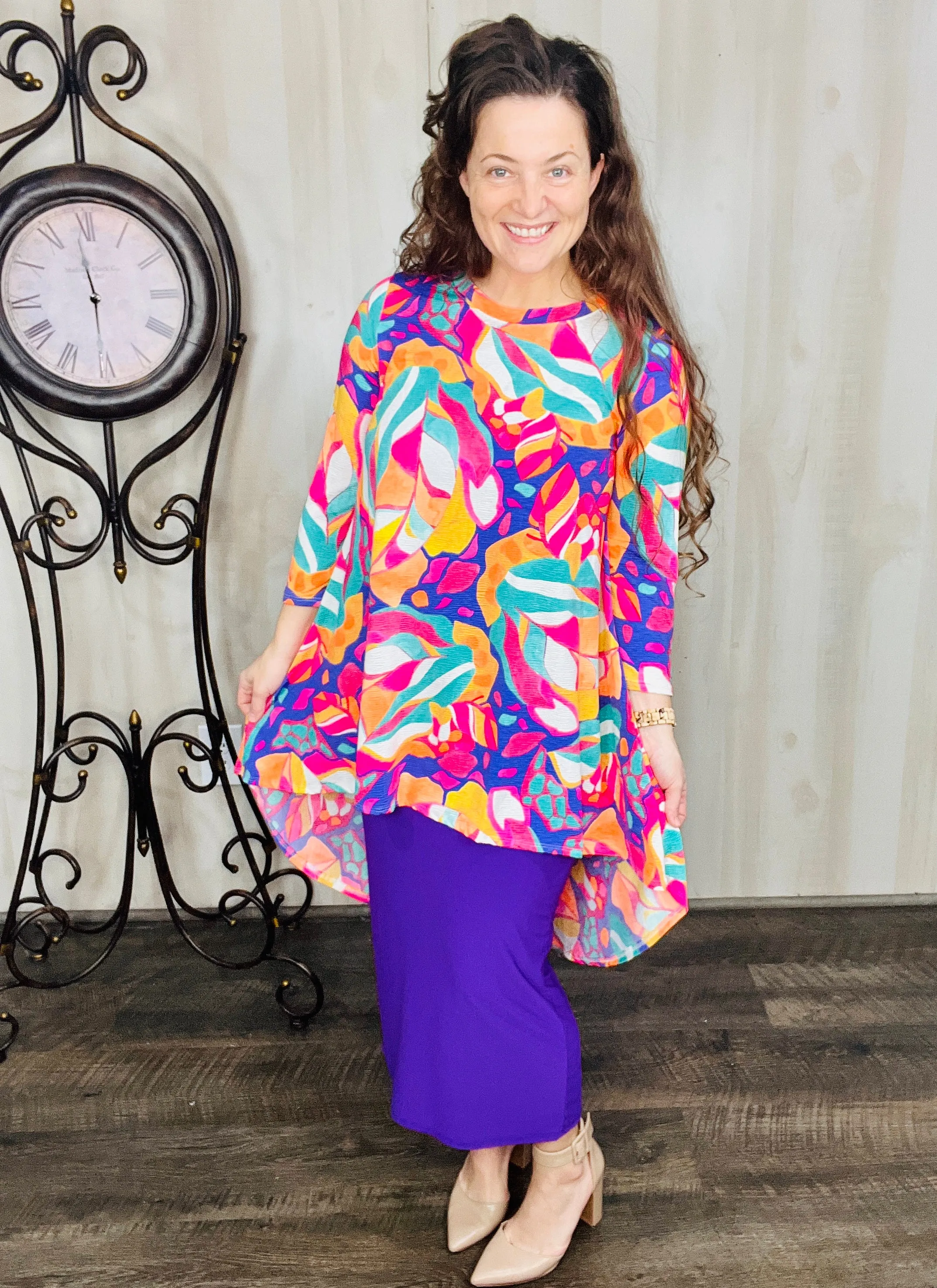 Colorful Leaf Tunic