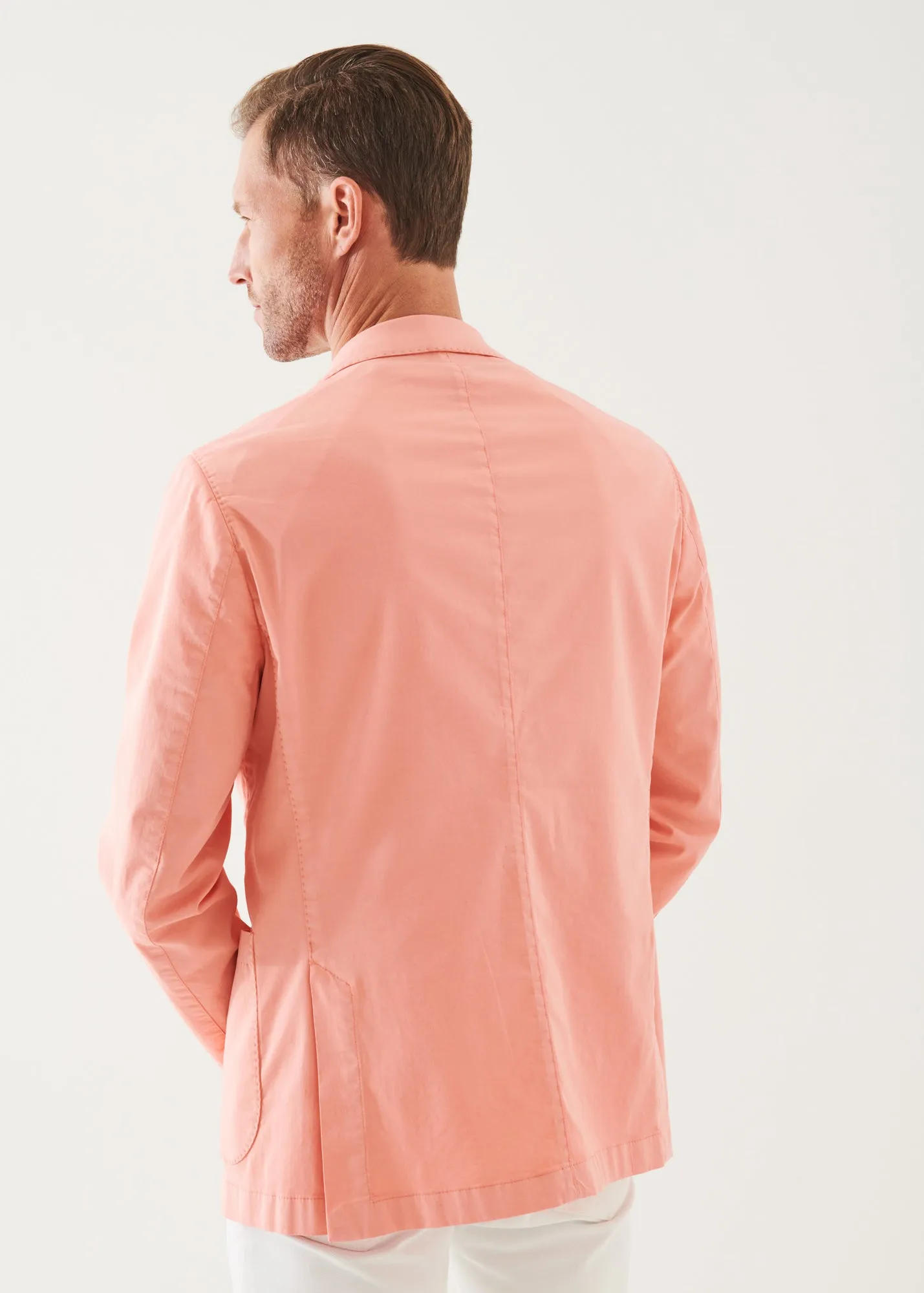 COTTON BLEND GARMENT DYE BLAZER