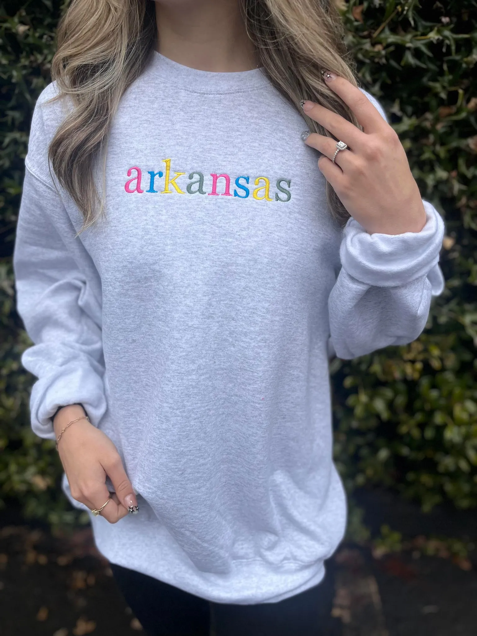 Custom Embroidery State Sweatshirt