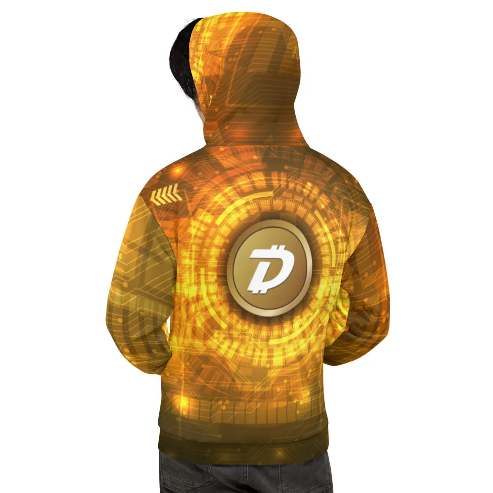 DigiByte AOP Gold Hoodie