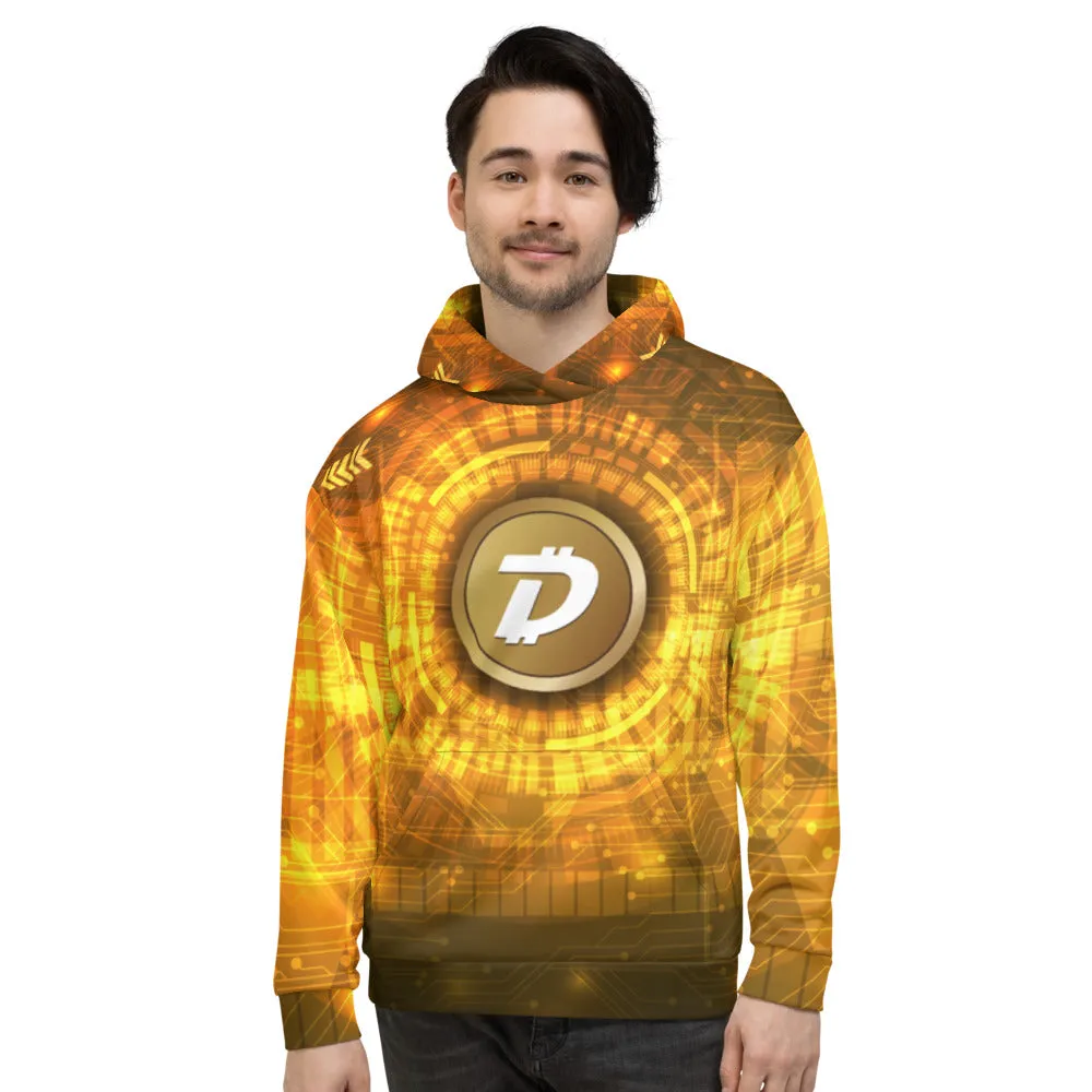 DigiByte AOP Gold Hoodie