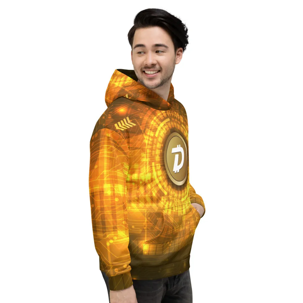 DigiByte AOP Gold Hoodie