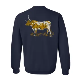 FENCE LINE NAVY CREWNECK