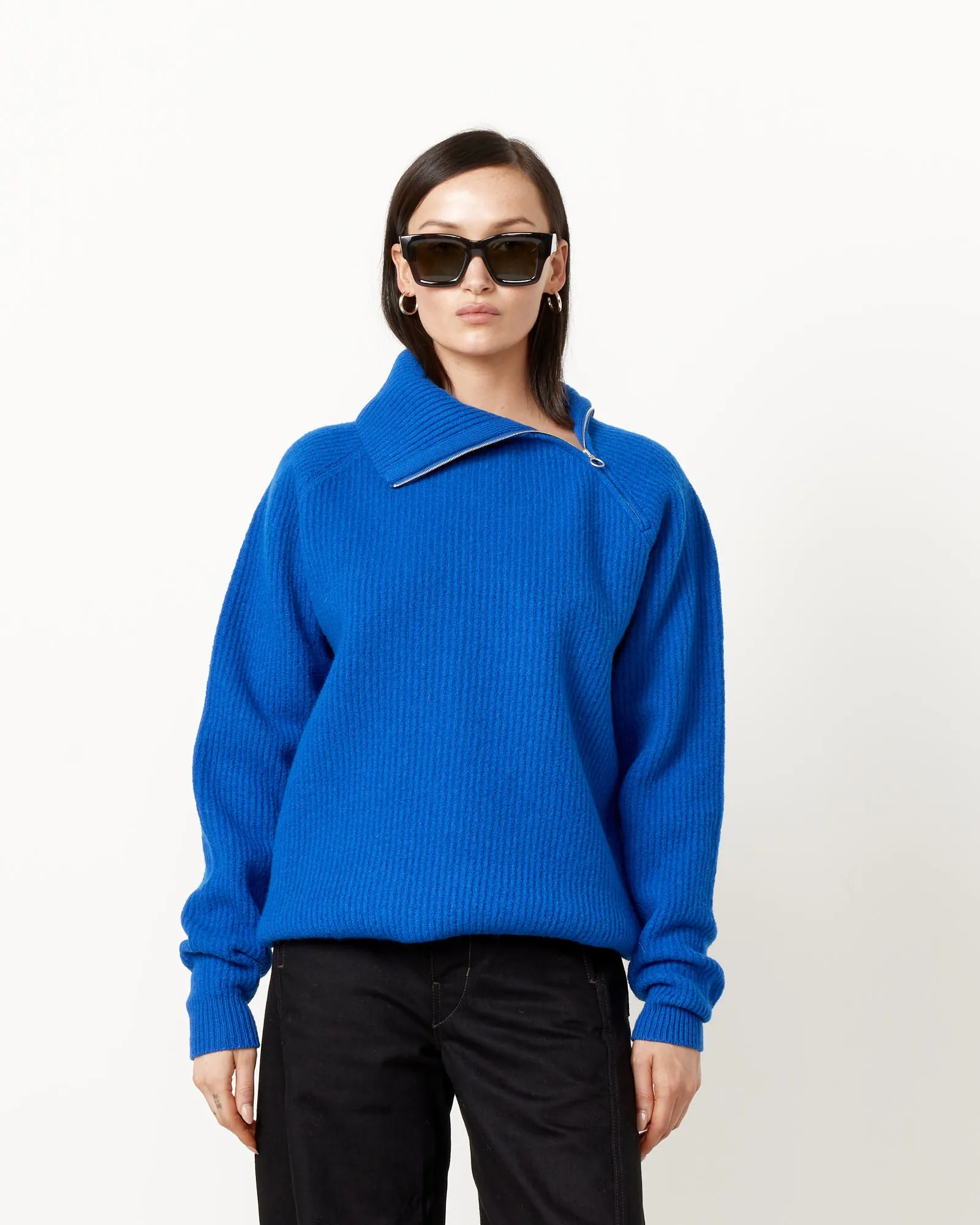 French Merino Zip Pullover