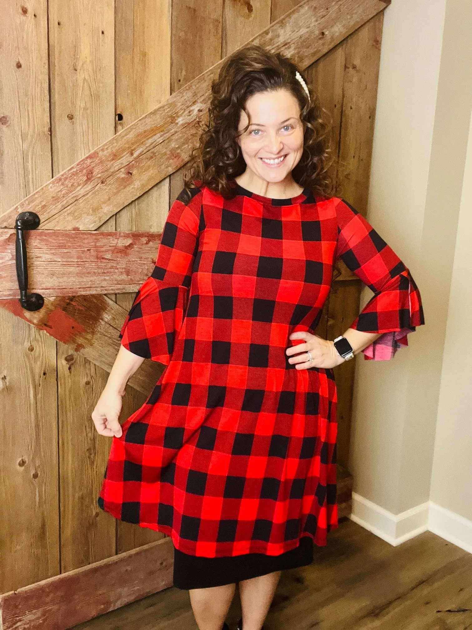 Ginger Buffalo Plaid Tunic