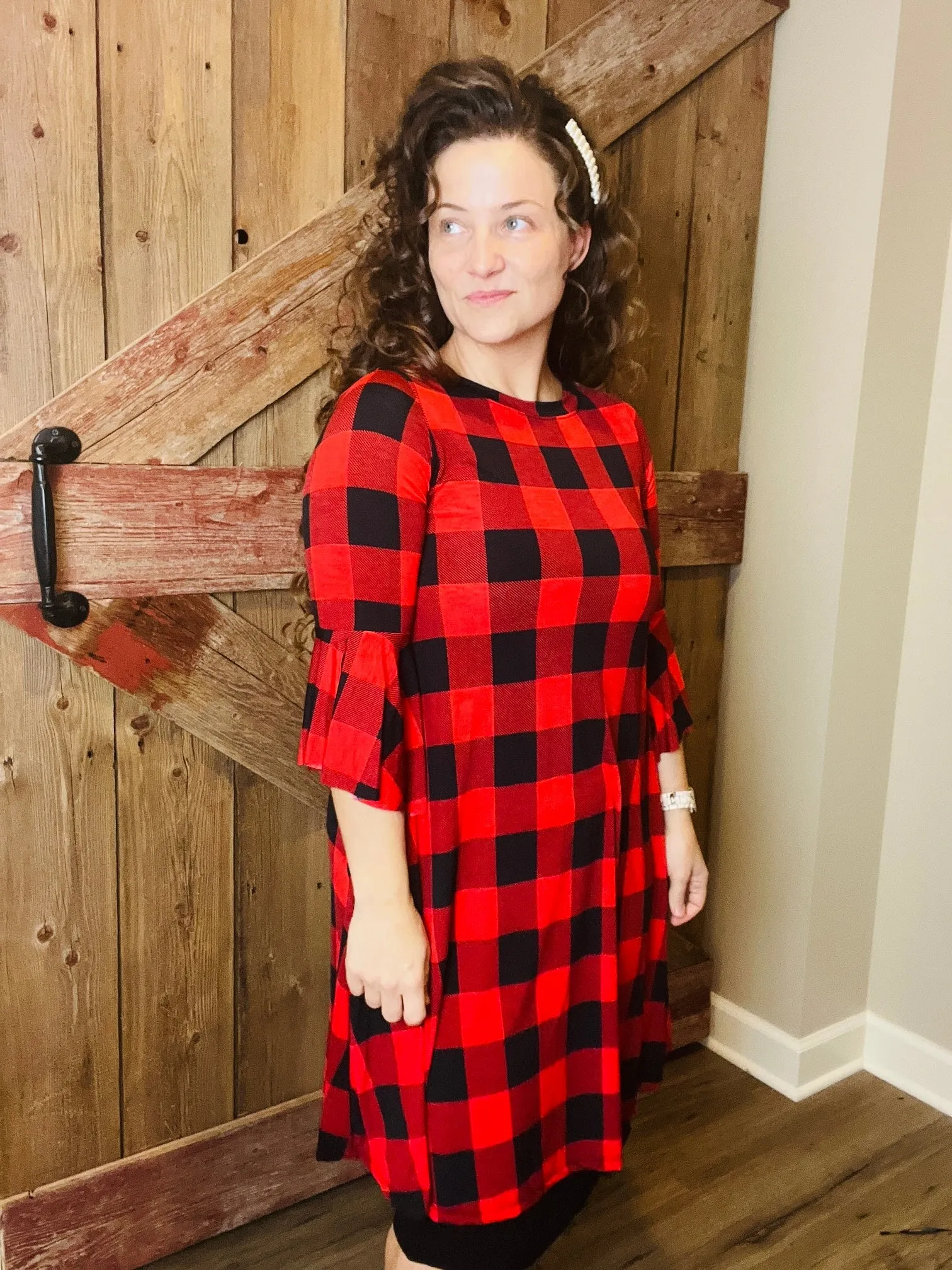 Ginger Buffalo Plaid Tunic