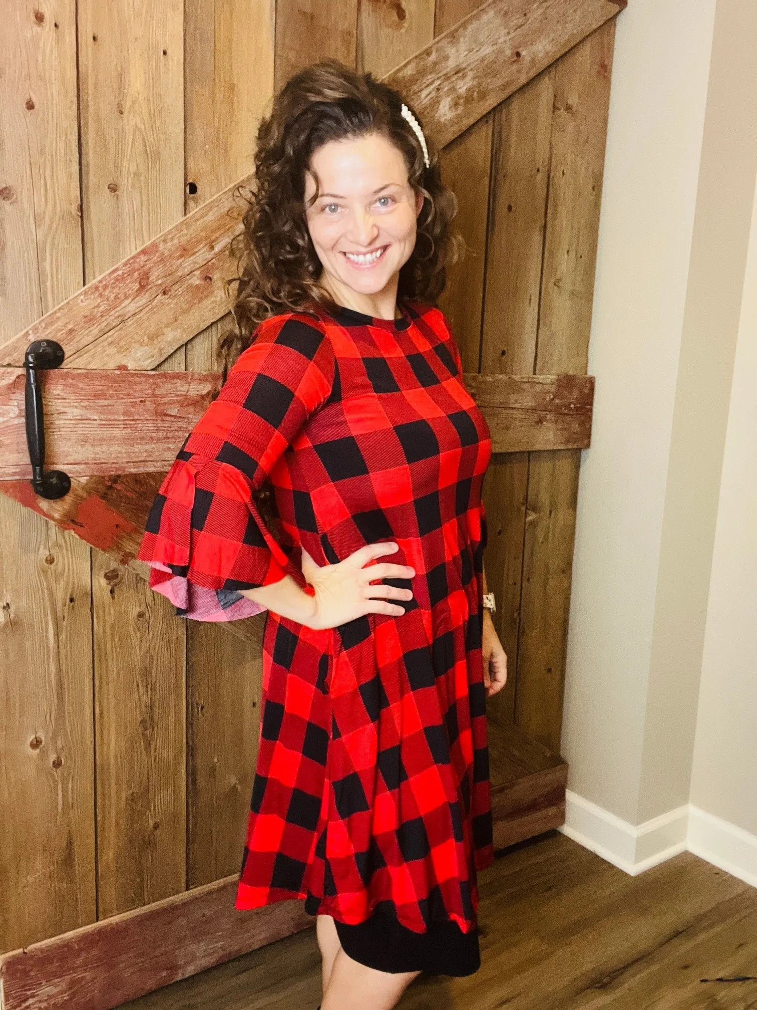 Ginger Buffalo Plaid Tunic