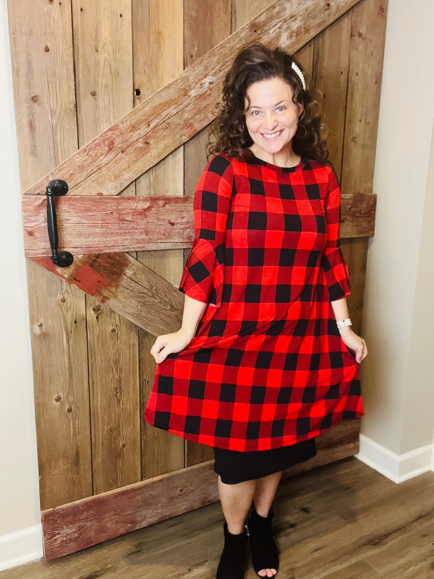 Ginger Buffalo Plaid Tunic