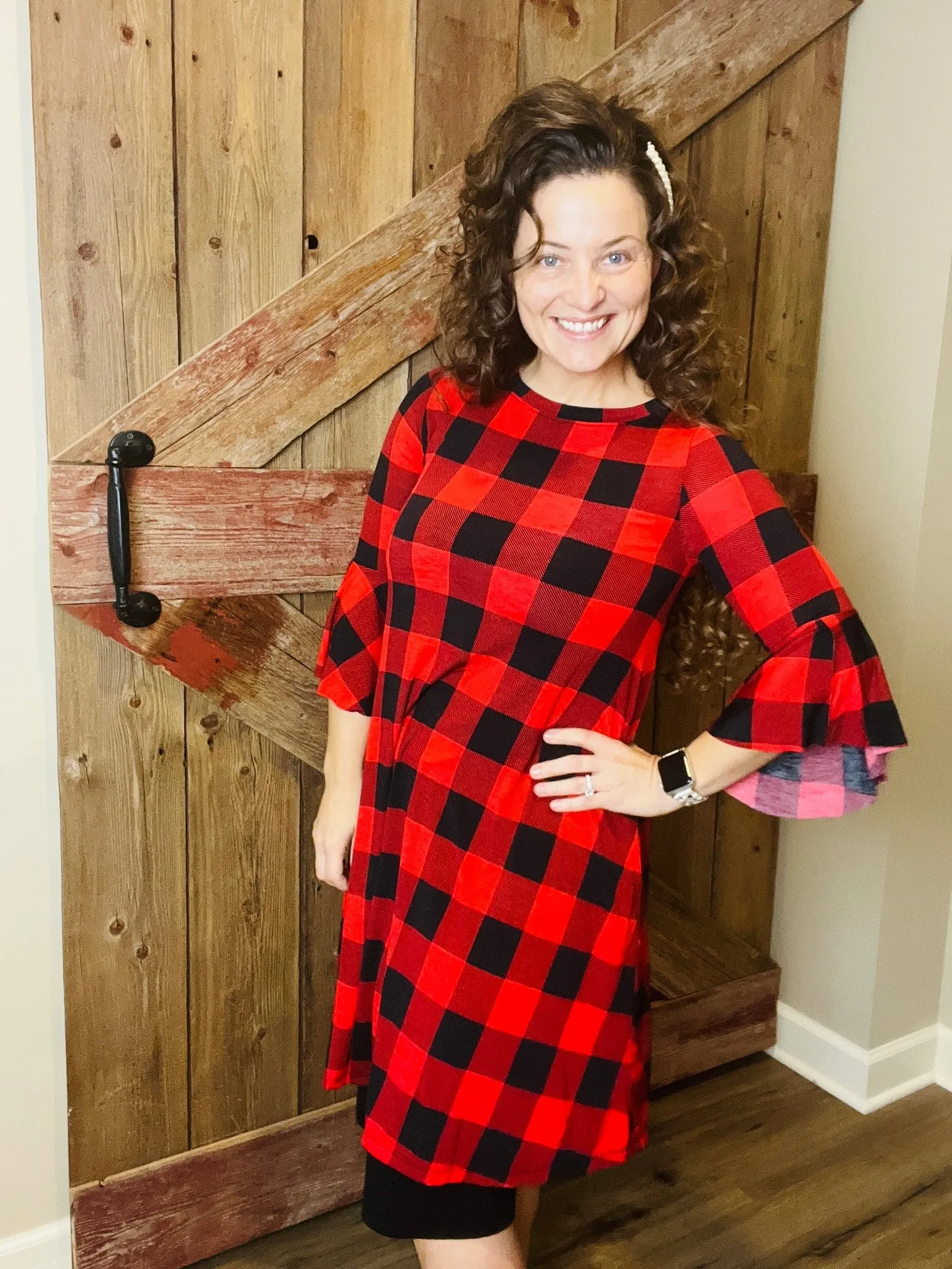 Ginger Buffalo Plaid Tunic