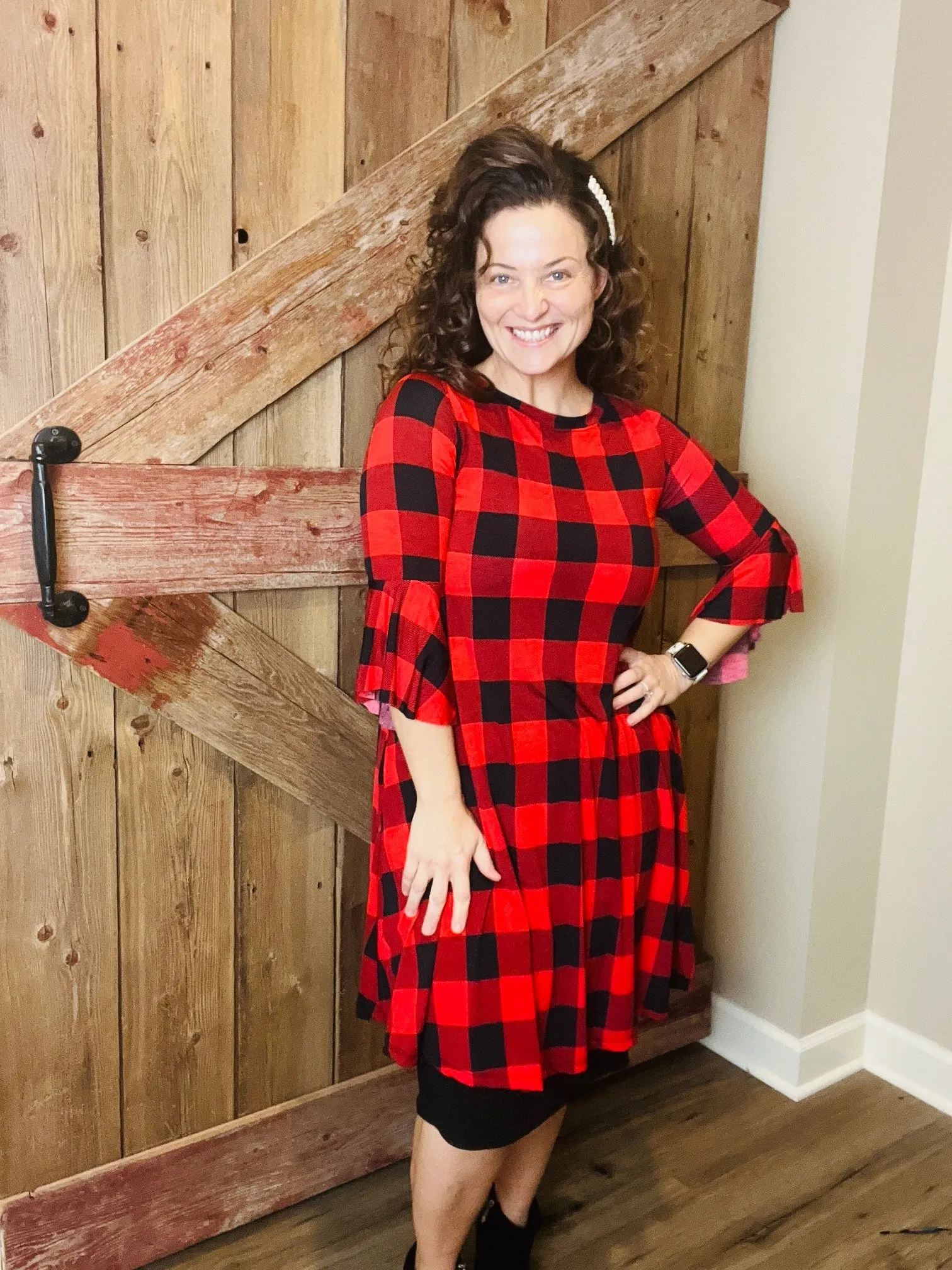 Ginger Buffalo Plaid Tunic