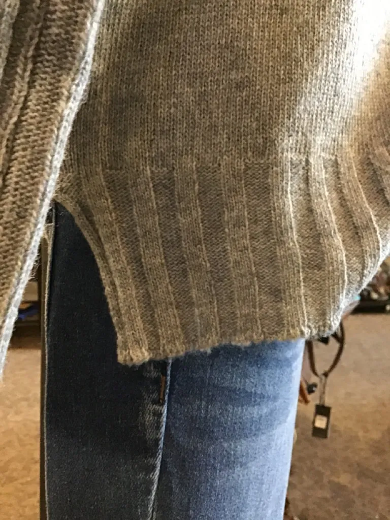 Gray Turtleneck Sweater - S/M to 2X/3X