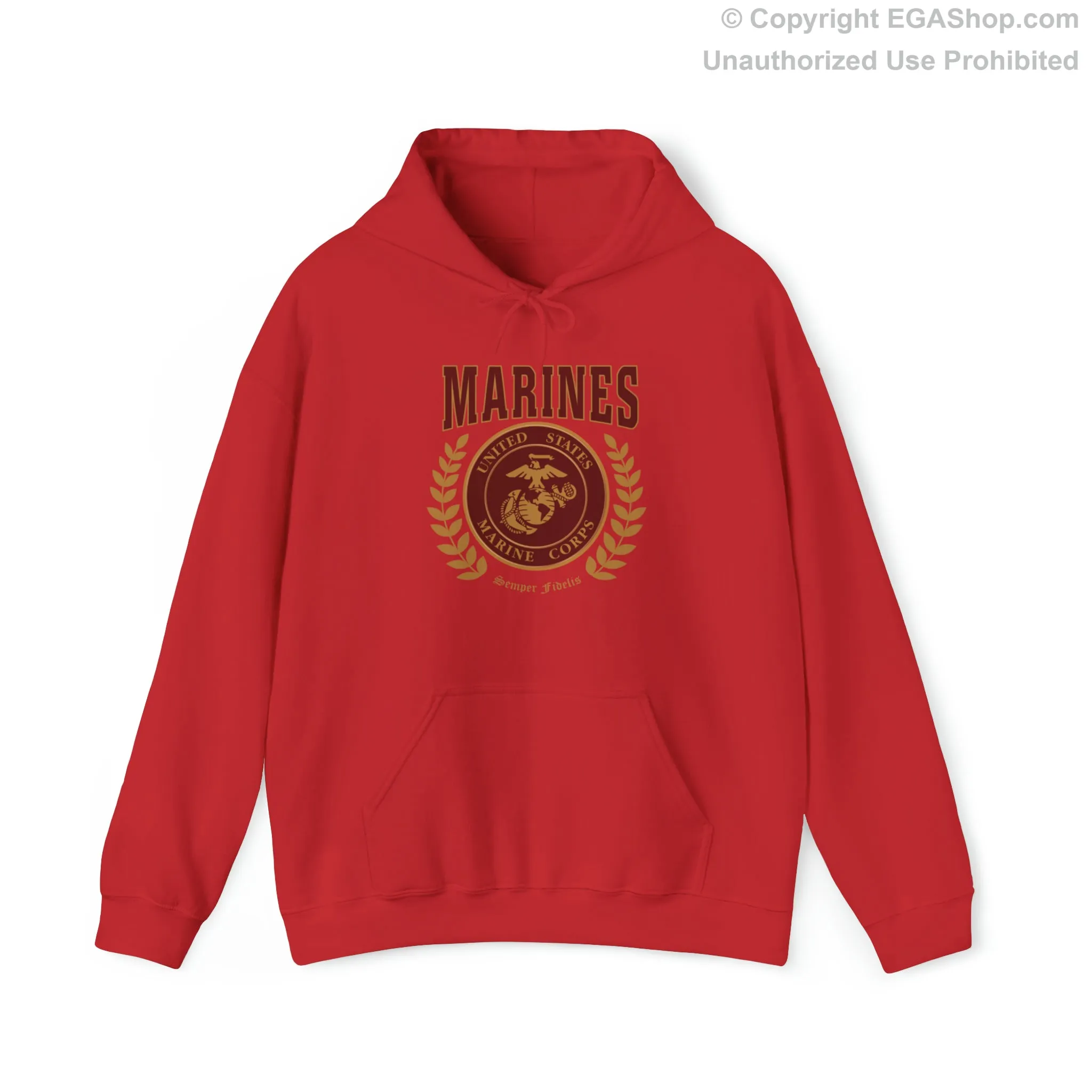 Hoodie: Marines Red Seal (Color Choices)