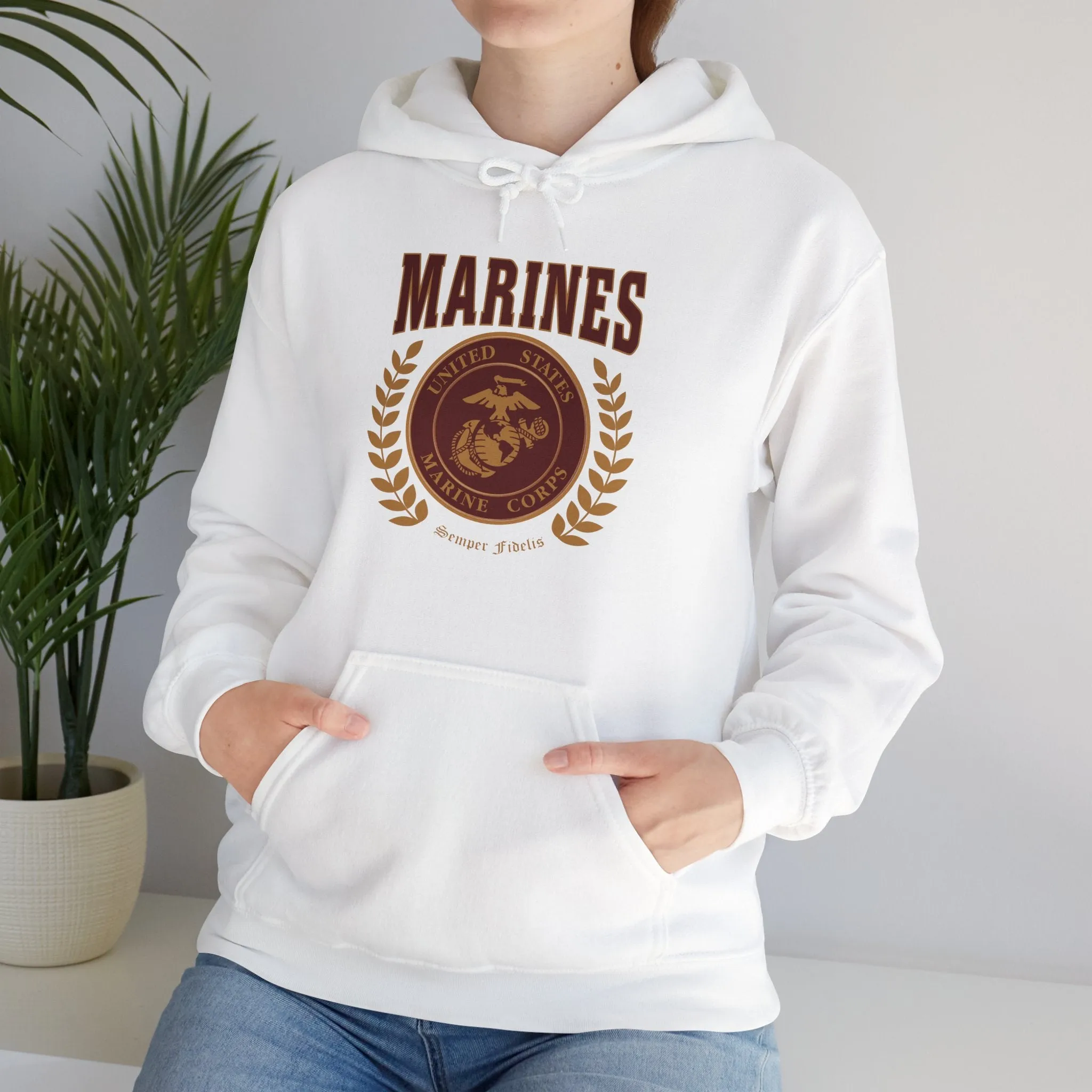 Hoodie: Marines Red Seal (Color Choices)