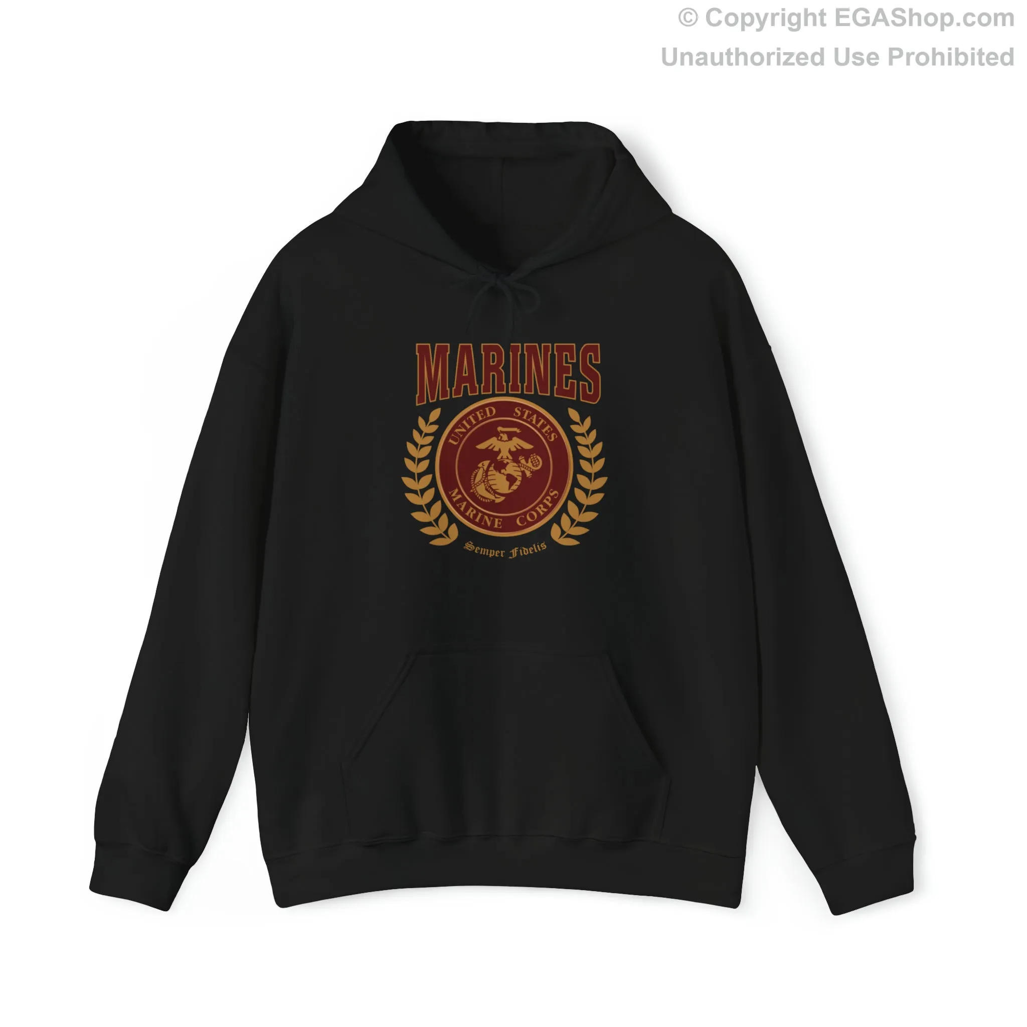 Hoodie: Marines Red Seal (Color Choices)