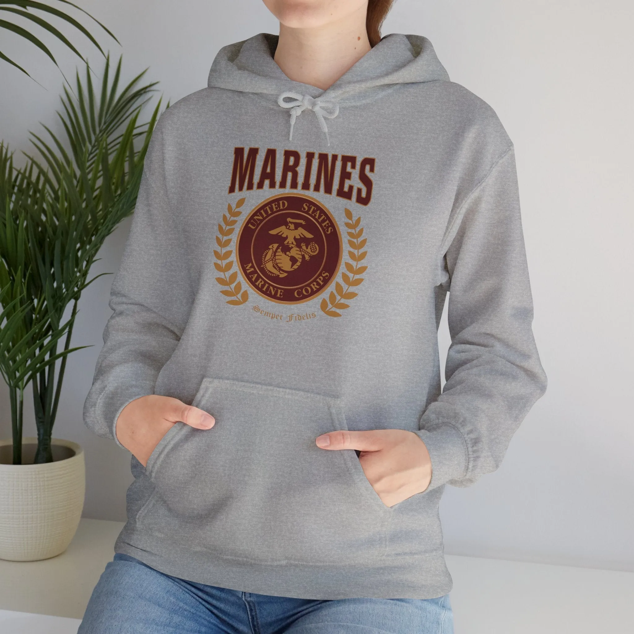 Hoodie: Marines Red Seal (Color Choices)