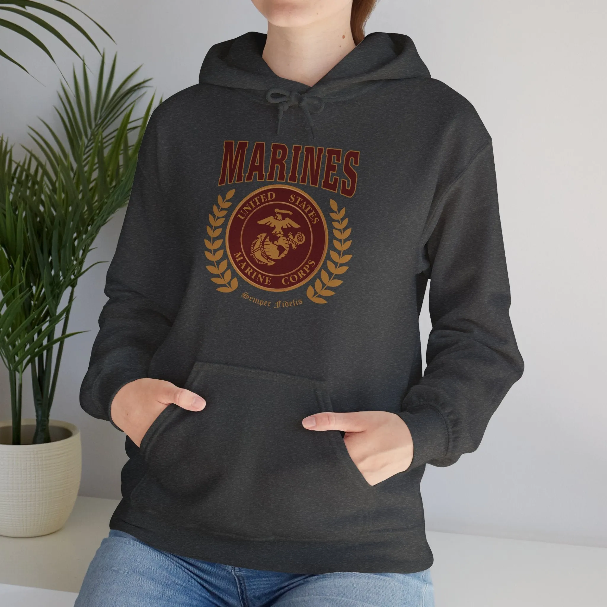 Hoodie: Marines Red Seal (Color Choices)