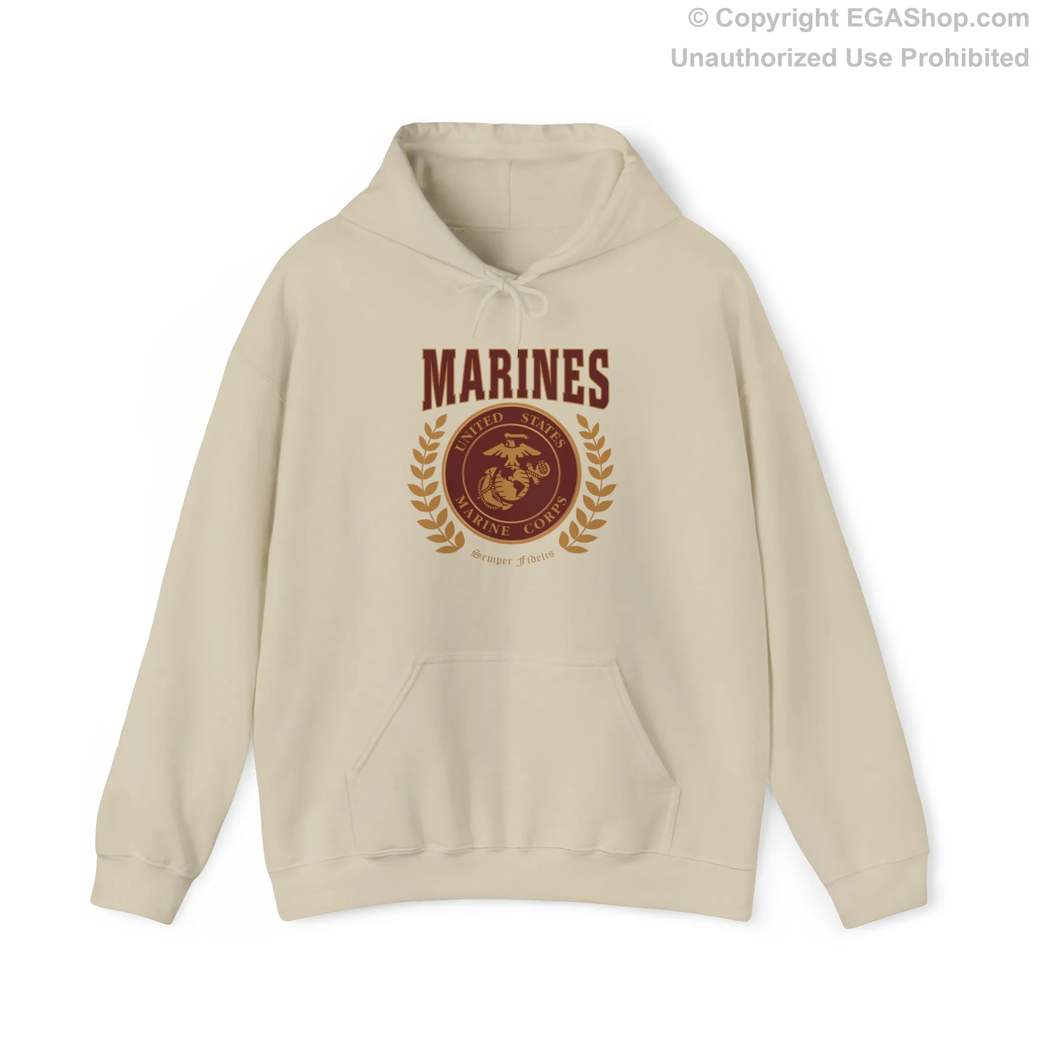 Hoodie: Marines Red Seal (Color Choices)