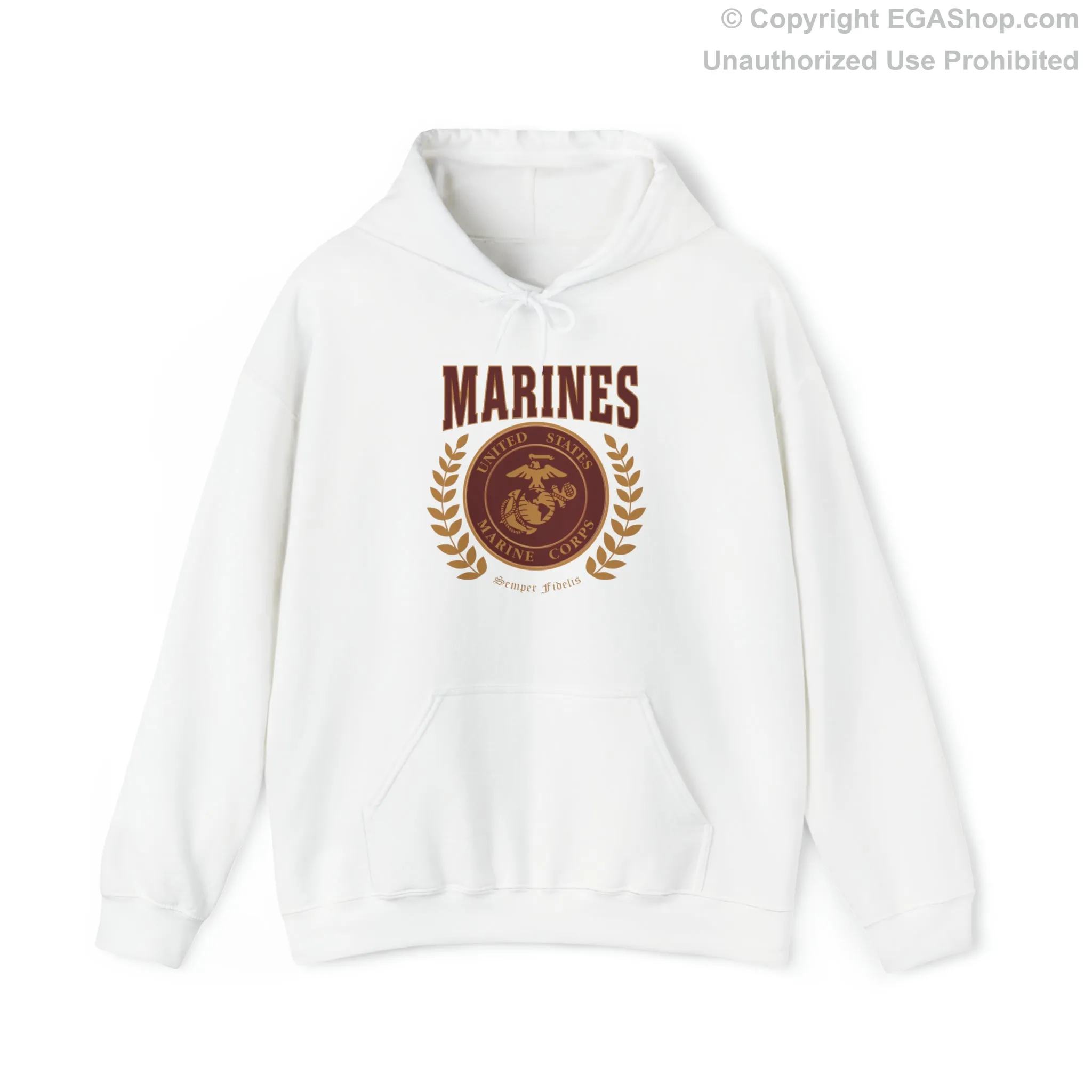 Hoodie: Marines Red Seal (Color Choices)