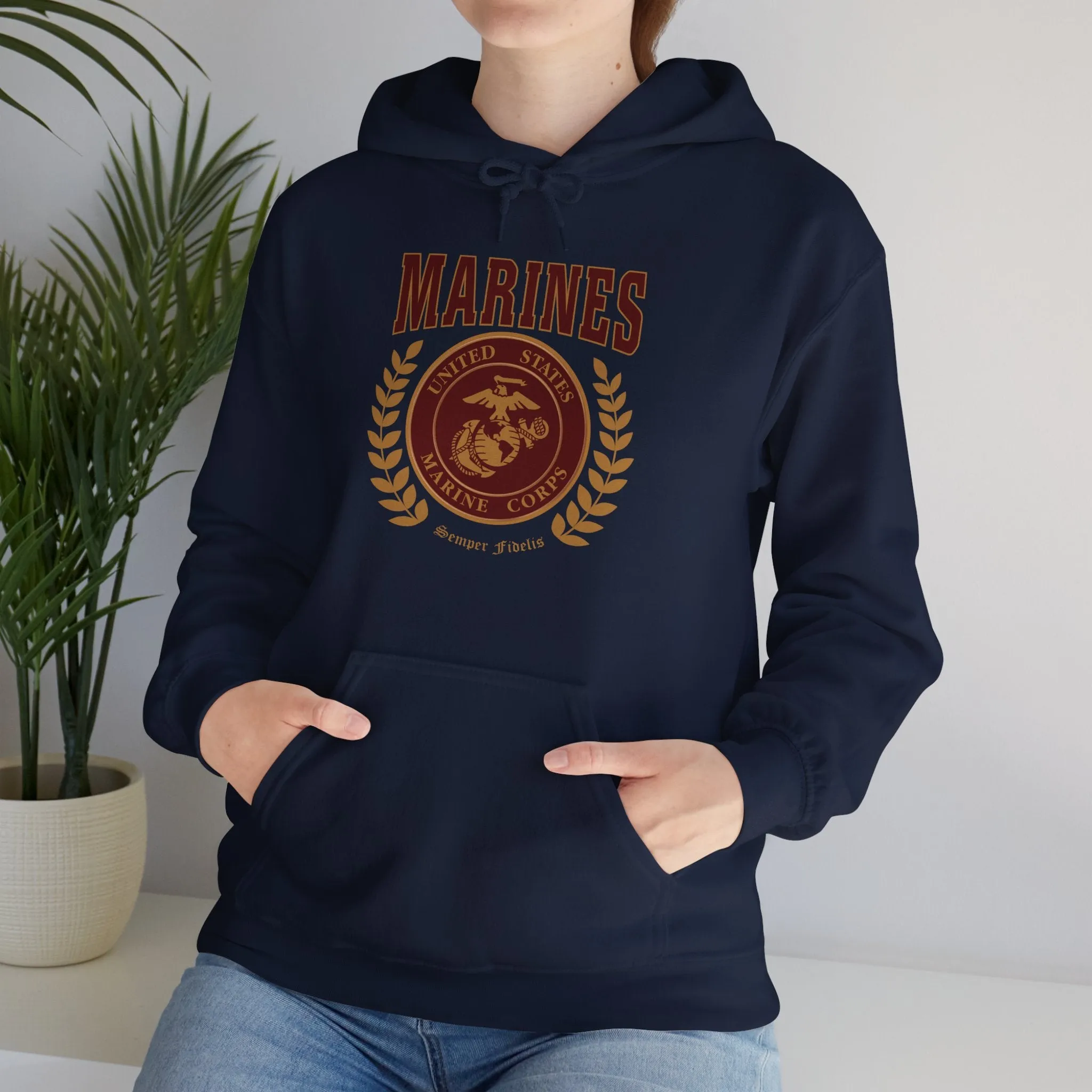 Hoodie: Marines Red Seal (Color Choices)