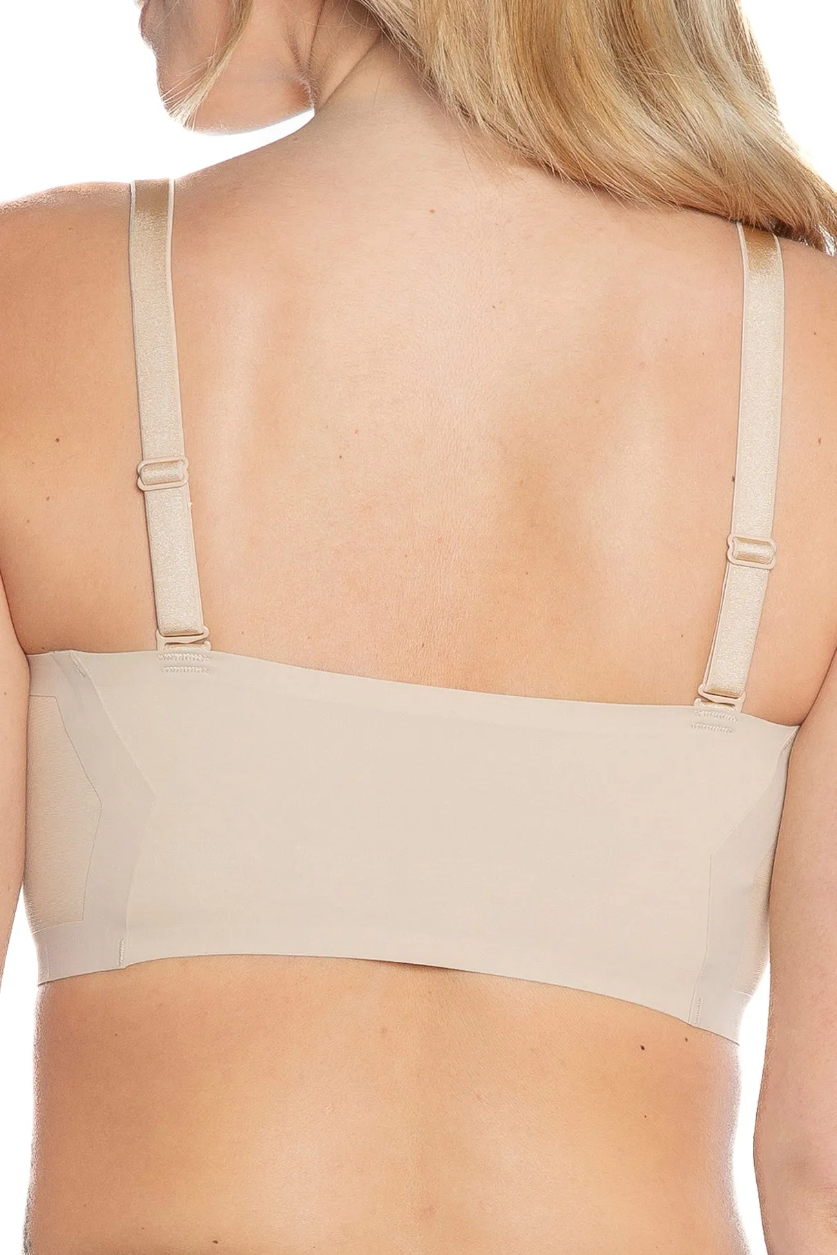 Invisible Edge Bra w. Mesh Cut-out Detail