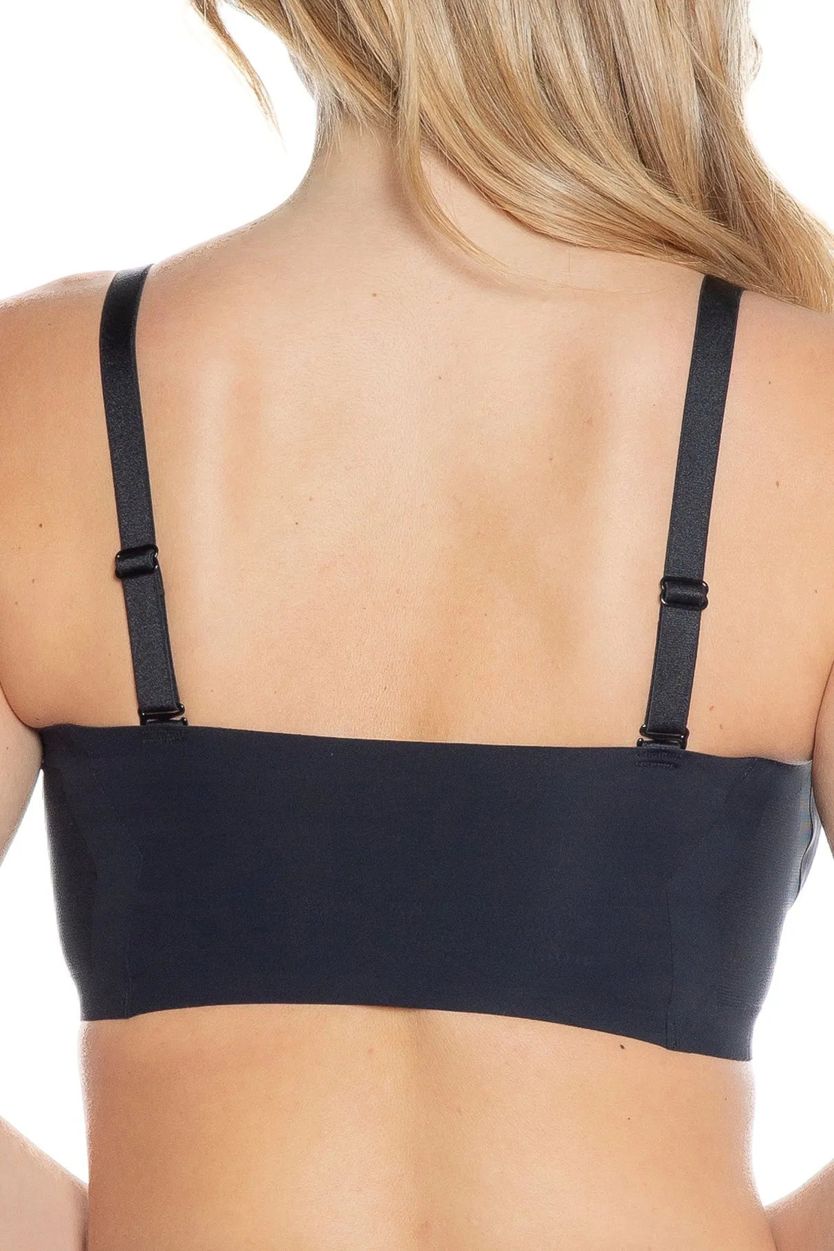 Invisible Edge Bra w. Mesh Cut-out Detail