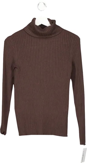 J.Mclaughlin Brown Arlette Turtleneck UK S