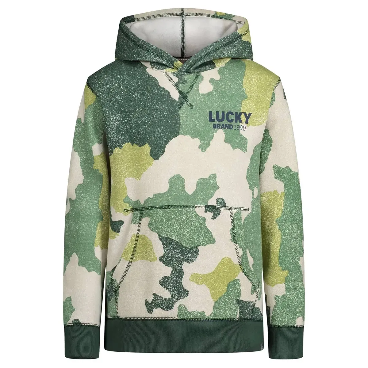 Lucky Brand Big Boy's Exploded Camo Pullover Hoodie