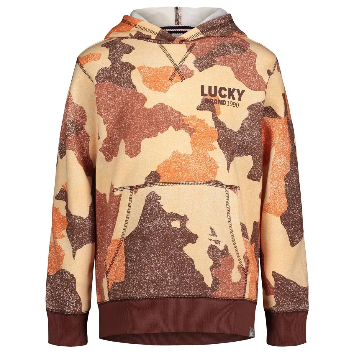 Lucky Brand Big Boy's Exploded Camo Pullover Hoodie