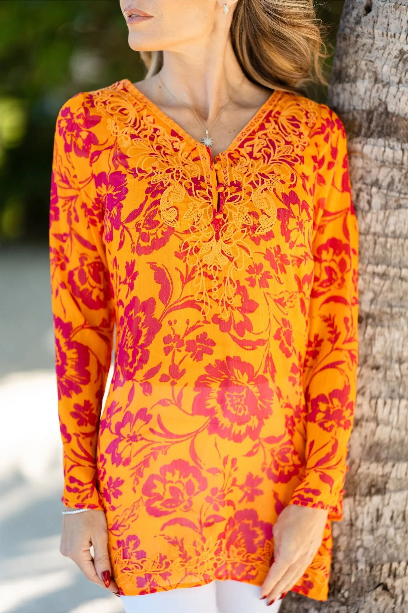 Marquesa Tunic Tropic Orange